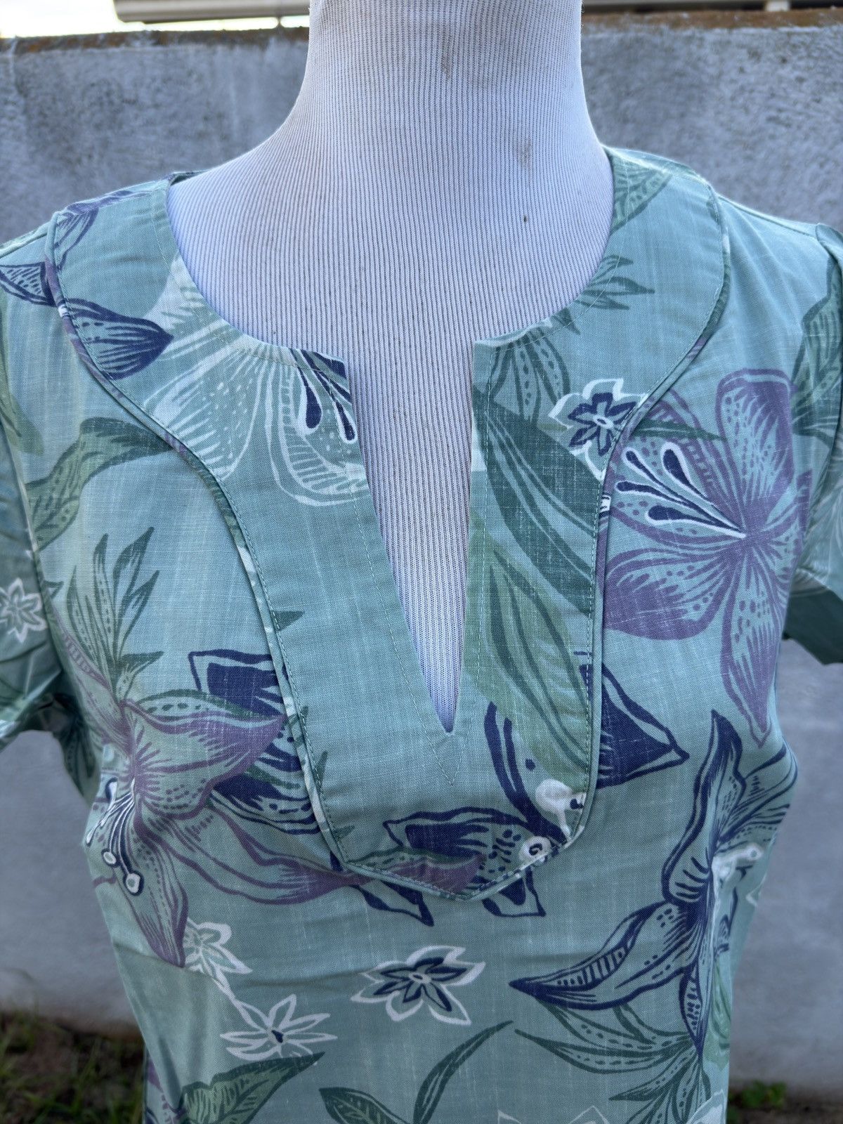 Reyn Spooner New Reyn Spooner Stargazer Short Dress Green Women's 12 Size XL / US 12-14 / IT 48-50 - 3 Thumbnail