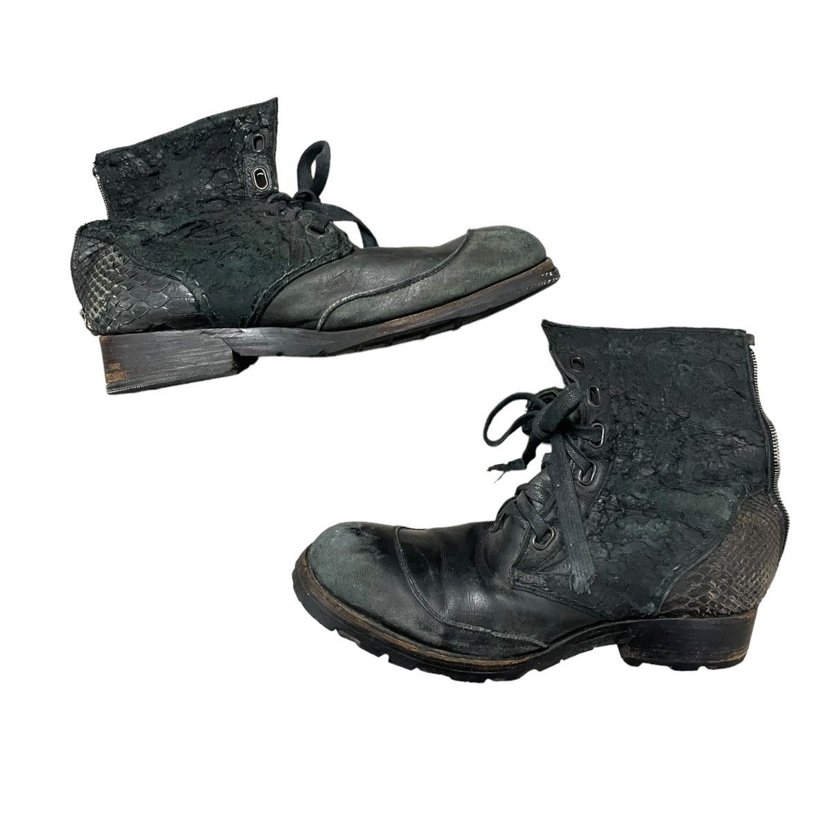 KMRii Kmrii crush python boots | Grailed