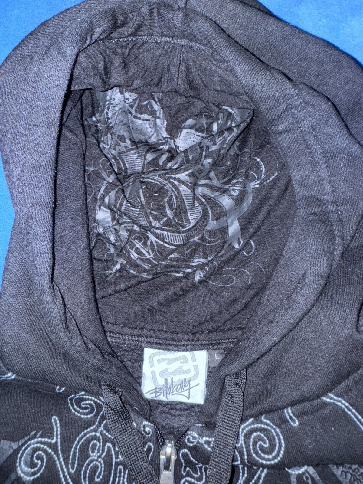 Billabong × Ed Hardy × Vintage Vintage Y2K distressed hoodie Size US L / EU 52-54 / 3 - 4 Thumbnail