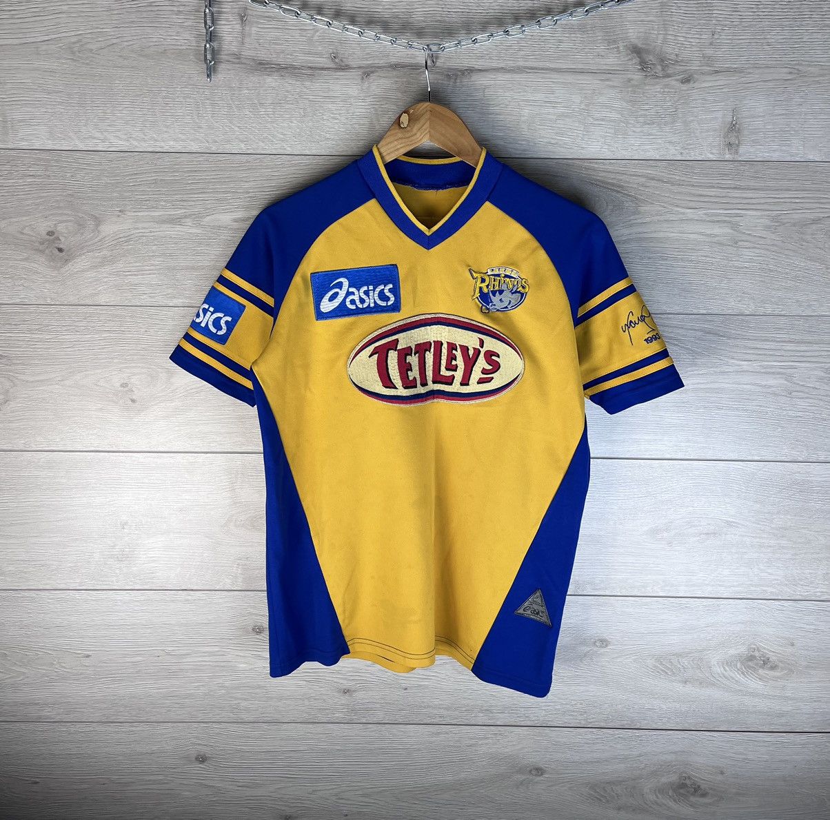 Asics Vintage rugby jersey ASICS Leeds Rhinos 03 y2k rare men’s Size US S / EU 44-46 / 1 - 1 Thumbnail