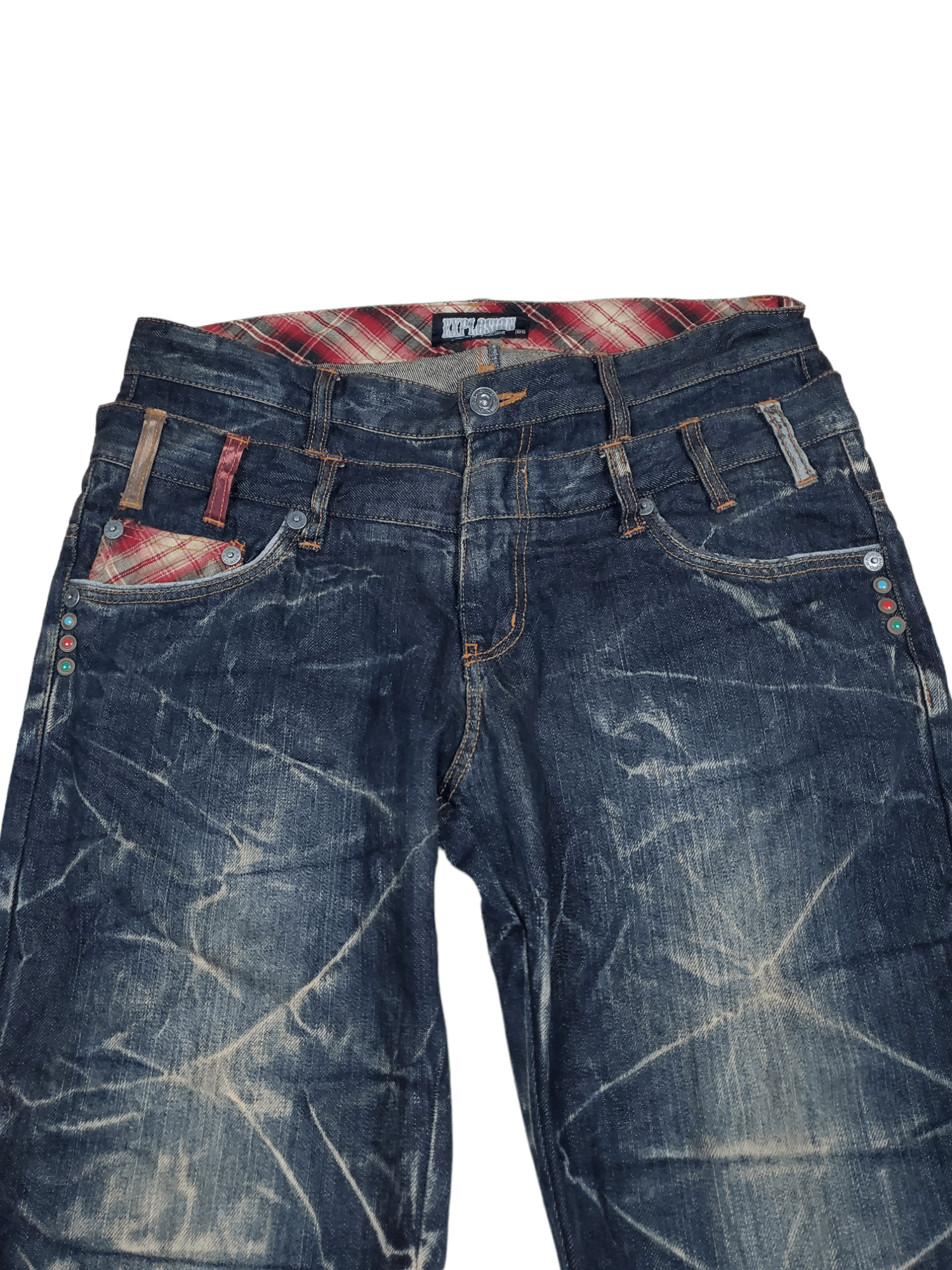 Japanese Brand 🔥Denim Double Waist Flared Japan Brand🔥 Size US 34 / EU 50 - 4 Thumbnail