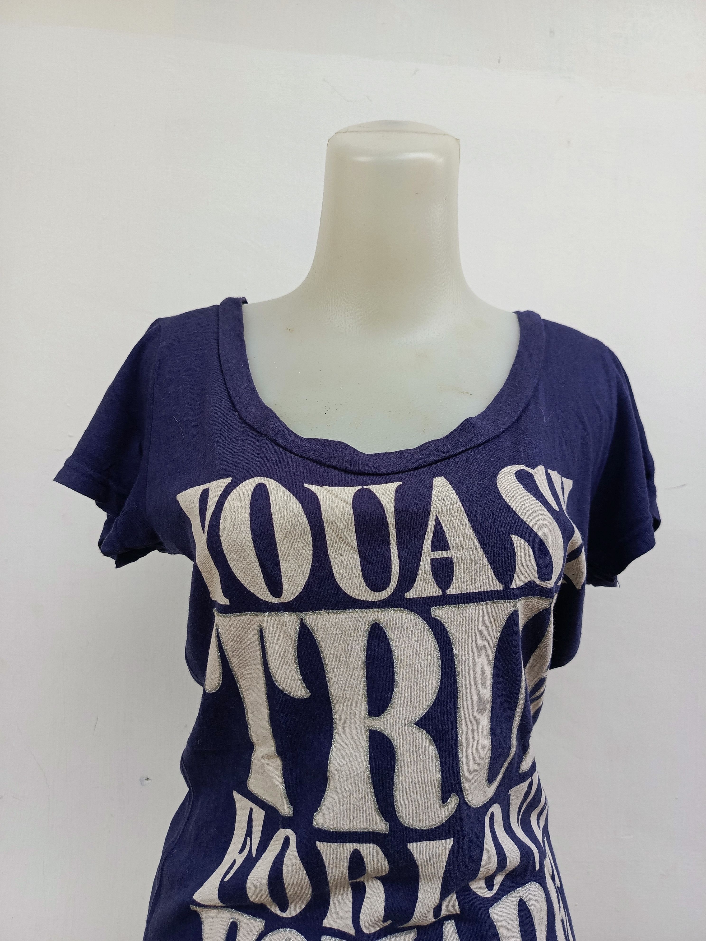 Japanese Brand Witty & Pretty Graphic Tee Bold Text Statement Piece Size M / US 6-8 / IT 42-44 - 2 Thumbnail