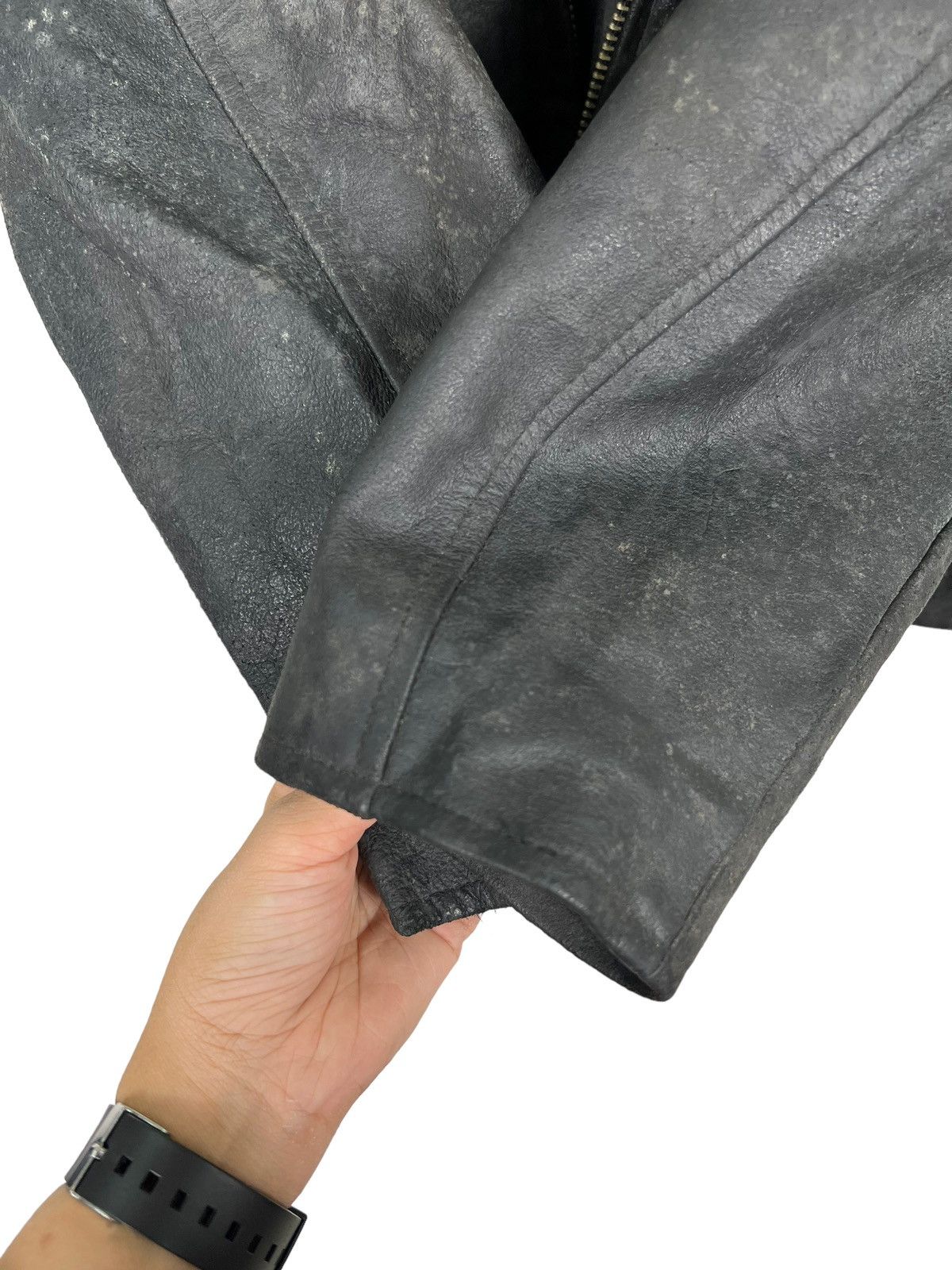 Japanese Brand 🔥 UB FEDI LEATHER BIKERS MOTO JACKET Size US M / EU 48-50 / 2 - 12 Thumbnail