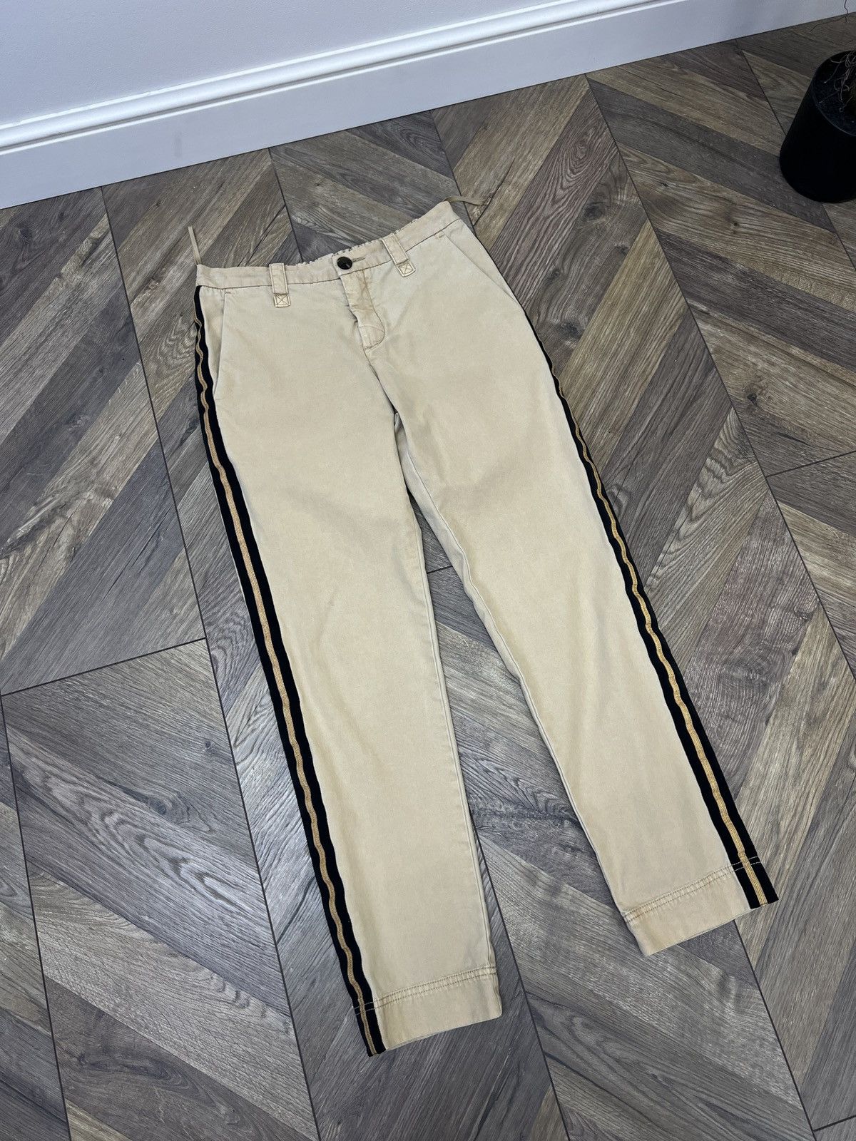 Designer × Vintage × Zadig & Voltaire Vintage Zadig & Voltaire cotton Stripe Women’s Trousers Size 31" - 4 Thumbnail
