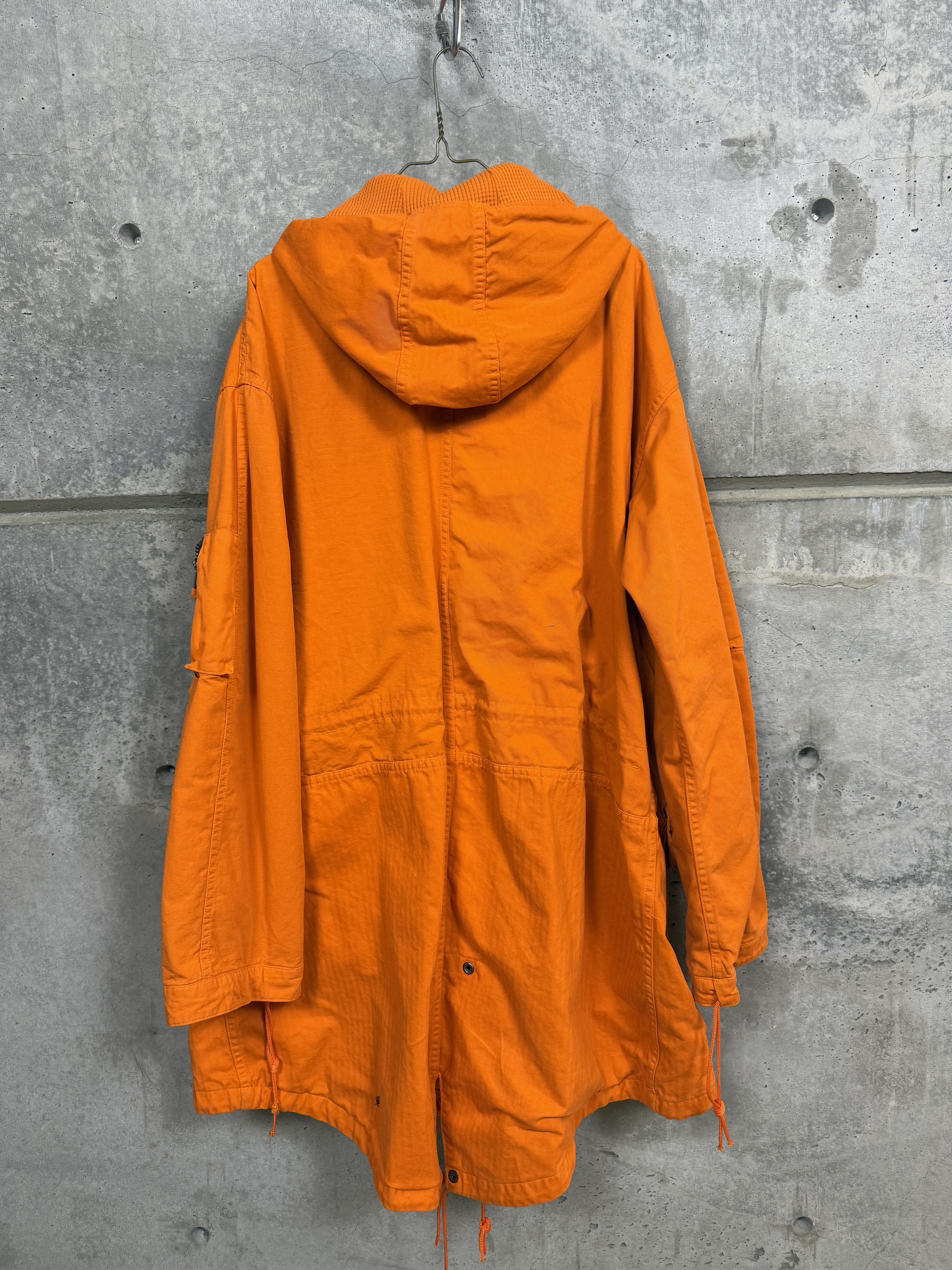 Greg Lauren $1350 Greg Lauren Sample Orange Fishtail Parka Size US XL / EU 56 / 4 - 6 Thumbnail