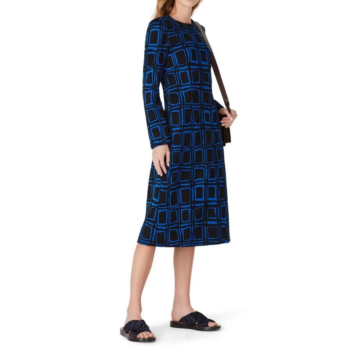Marni Marni Electric Blue Printed Dress Size 10 MSRP: $1,177 Size M / US 6-8 / IT 42-44 - 2 Thumbnail