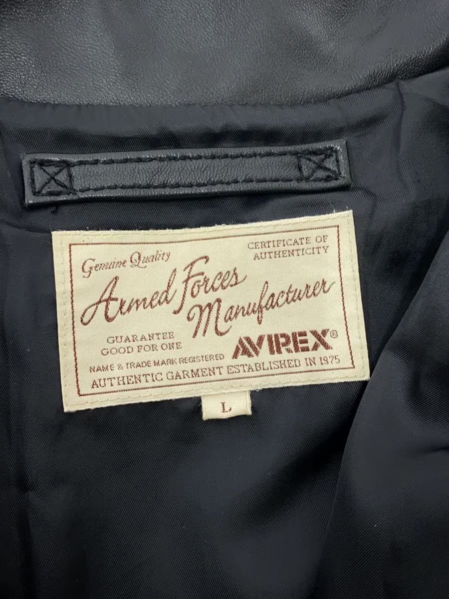 Avirex Avirex Plain Goat Leather Jacket Blouson Black Size US L / EU 52-54 / 3 - 3 Thumbnail