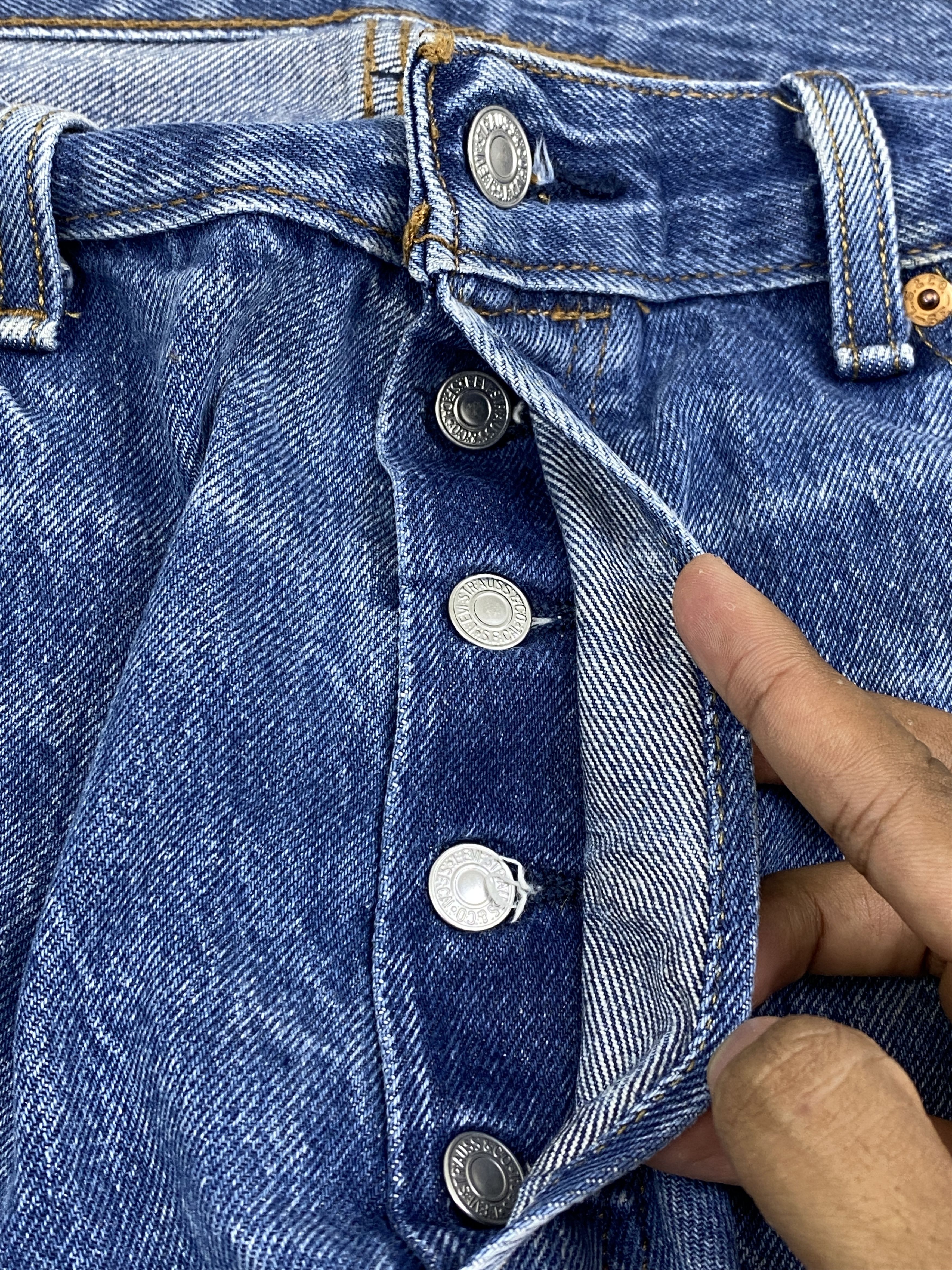 Levi's × Vintage Blue Denim Vintage Levis 501 Denim Size US 35 - 16 Thumbnail