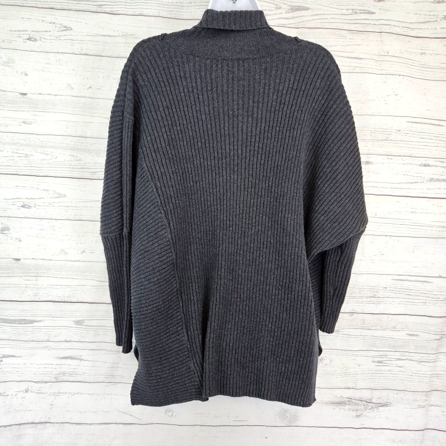 Vintage Cabi 3366 Womens Cosmo Oversized Sweater Sz Small Gray Ribbed Cotton Shirt Womens Size Small Gray Knit Oversized 90s Event Size S / US 4 / IT 40 - 4 Thumbnail