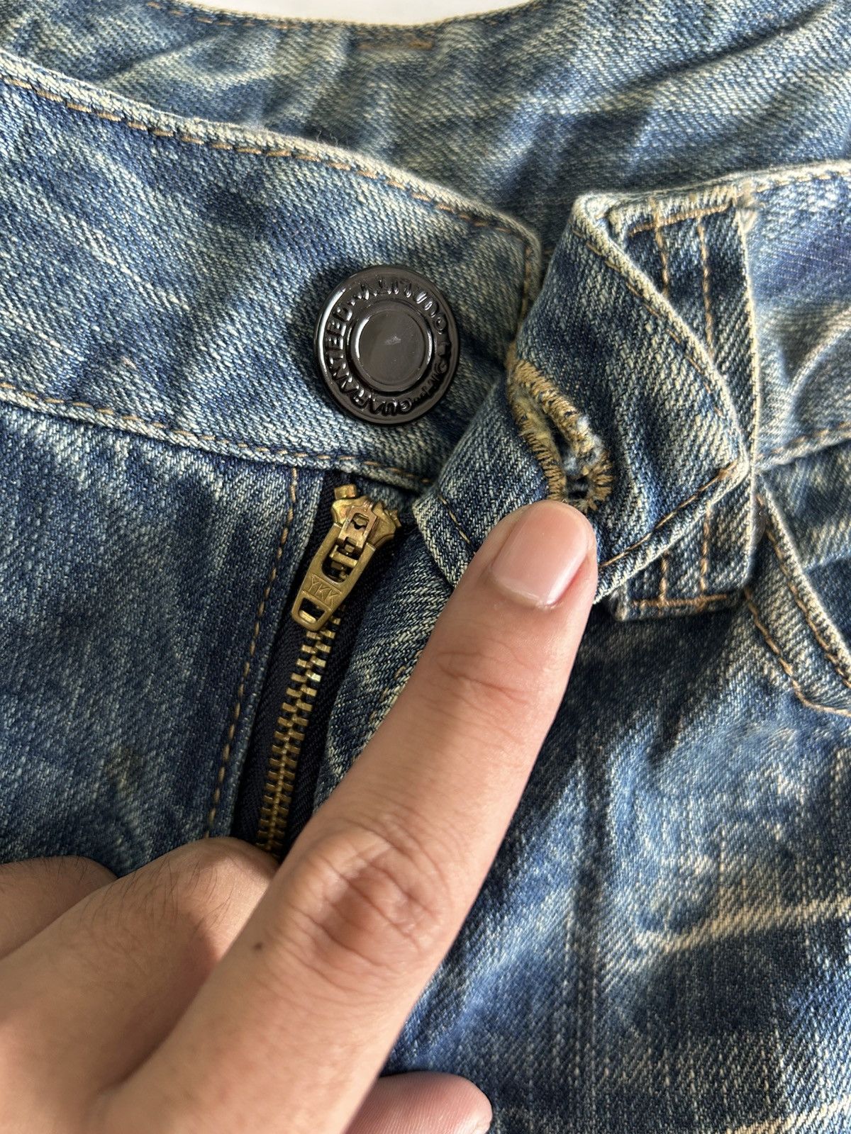 Japanese Brand × Vintage Vintage Japanese BACK & FORTH Distressed Jeans Punk Style Size US 31 - 13 Thumbnail