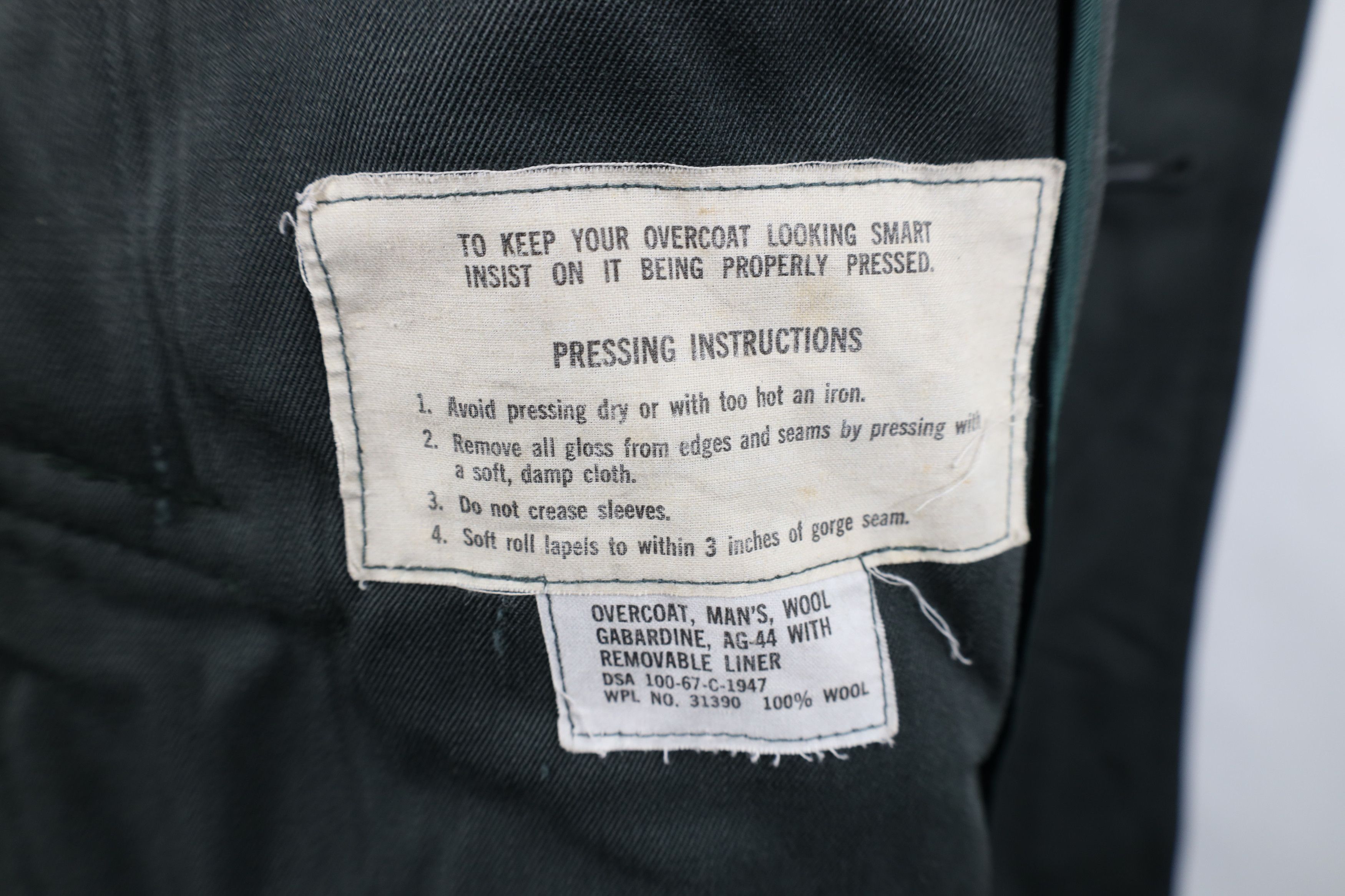 Vintage Vintage 60s Vietnam War Gabardine Lined Belted Trench Coat Size US L / EU 52-54 / 3 - 11 Thumbnail
