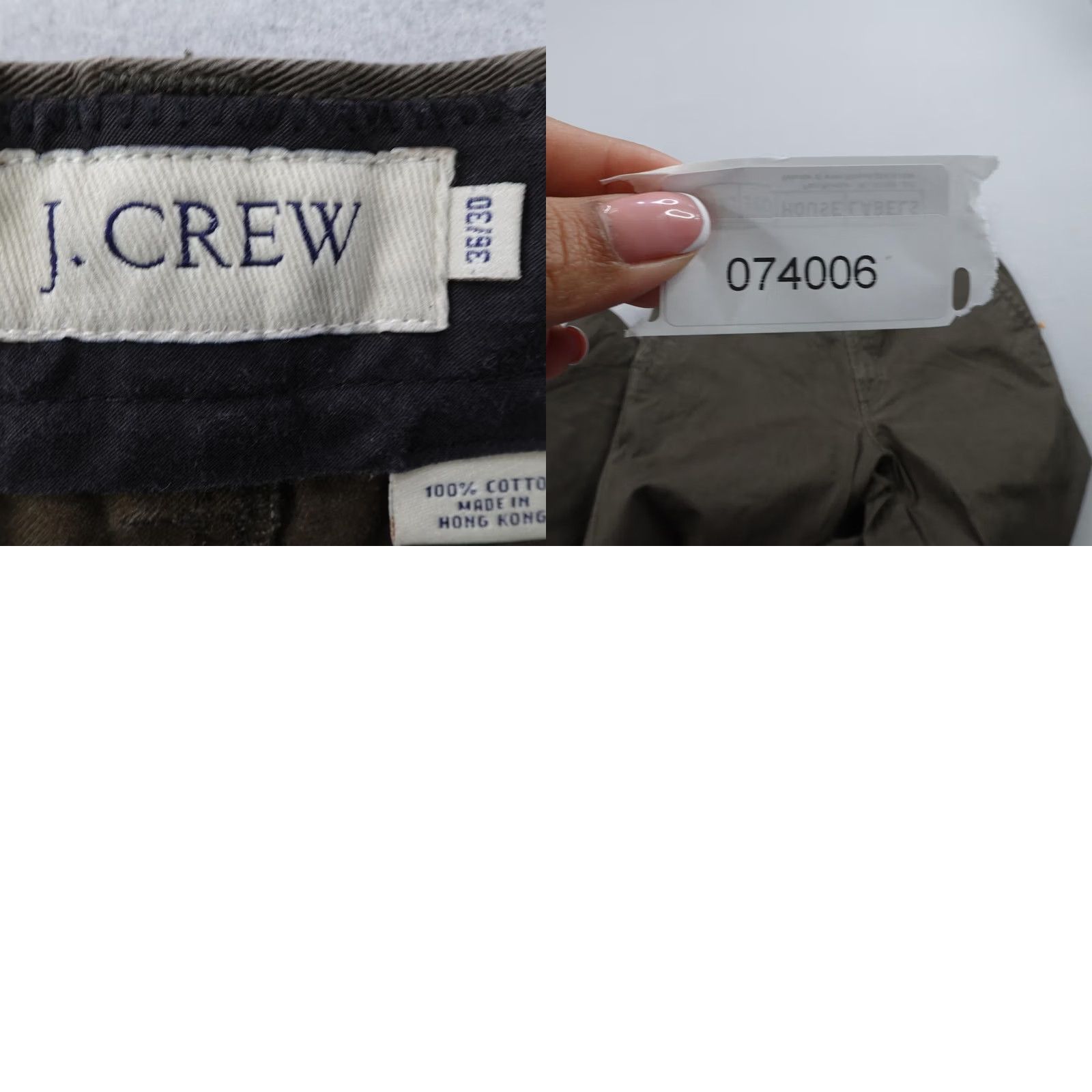J.Crew VINTAGE J Crew Pants Mens 38x30 Brown Chino Baggy Wide Leg Heavy Twill 90s Y2K Size US 38 / EU 54 - 9 Thumbnail