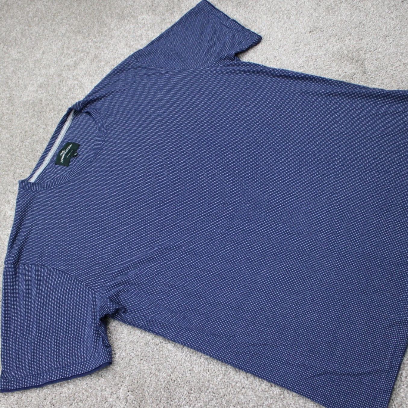 Rodd & Gunn Rodd & Gunn Mens XL Blue Geometric Cotton Short Sleeve Button-Up Shirt Size US XL / EU 56 / 4 - 7 Thumbnail