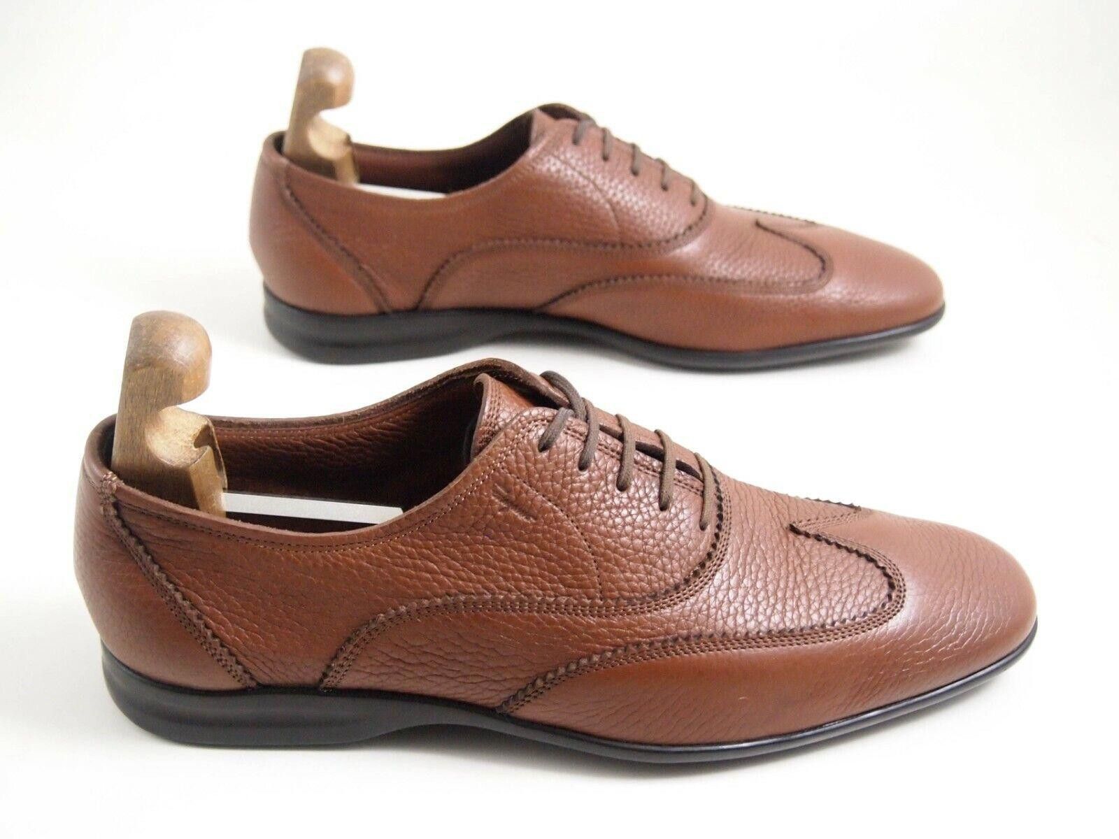 Salvatore Ferragamo Ferragamo Wingtip Oxford Brown Leather US 9.5 EU 42.5 Size US 9.5 / EU 42-43 - 4 Thumbnail
