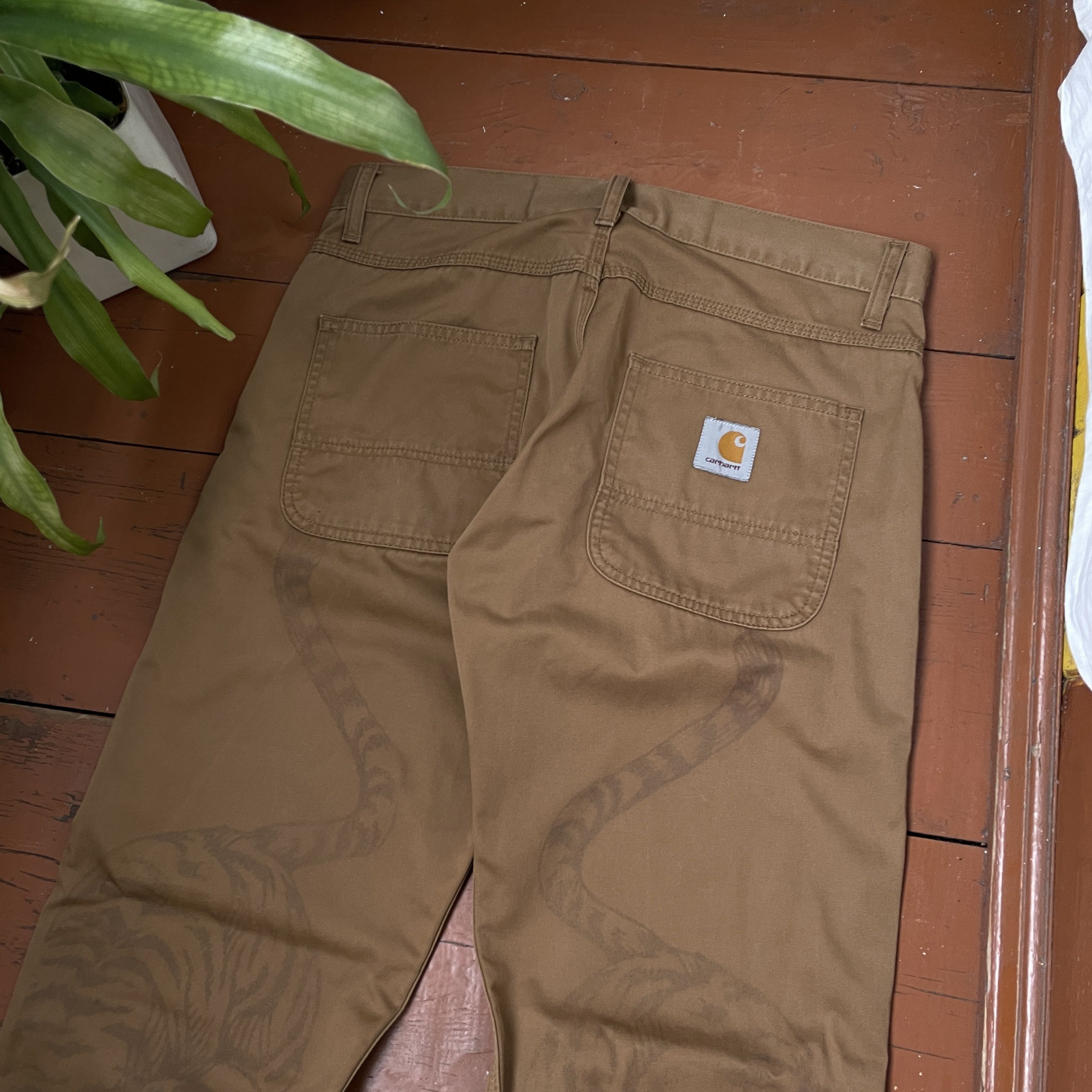 Carhartt Carhartt Custom Pants Tiger Animal y2k opium faded Size US 32 / EU 48 - 7 Thumbnail