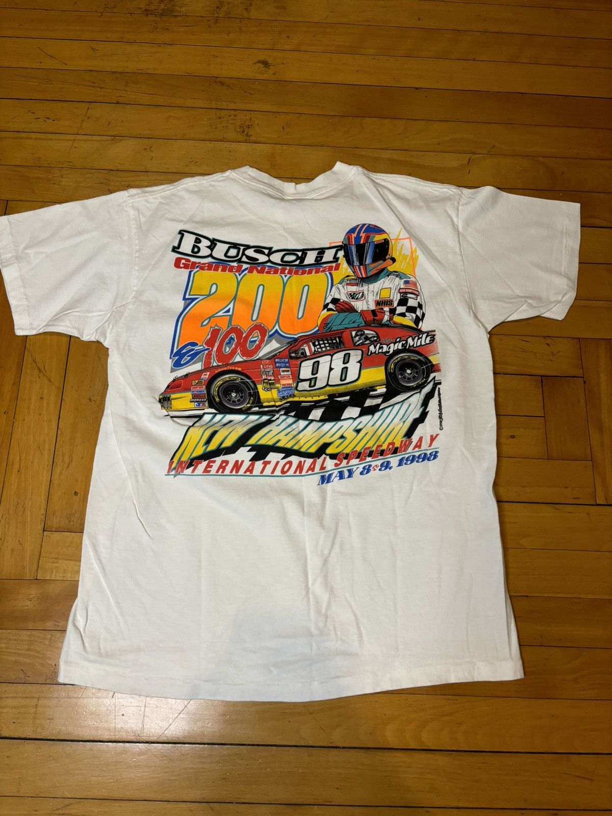 NASCAR × Vintage 1998 nascar Busch New Hampshire speedway shirt Size US L / EU 52-54 / 3 - 1 Thumbnail