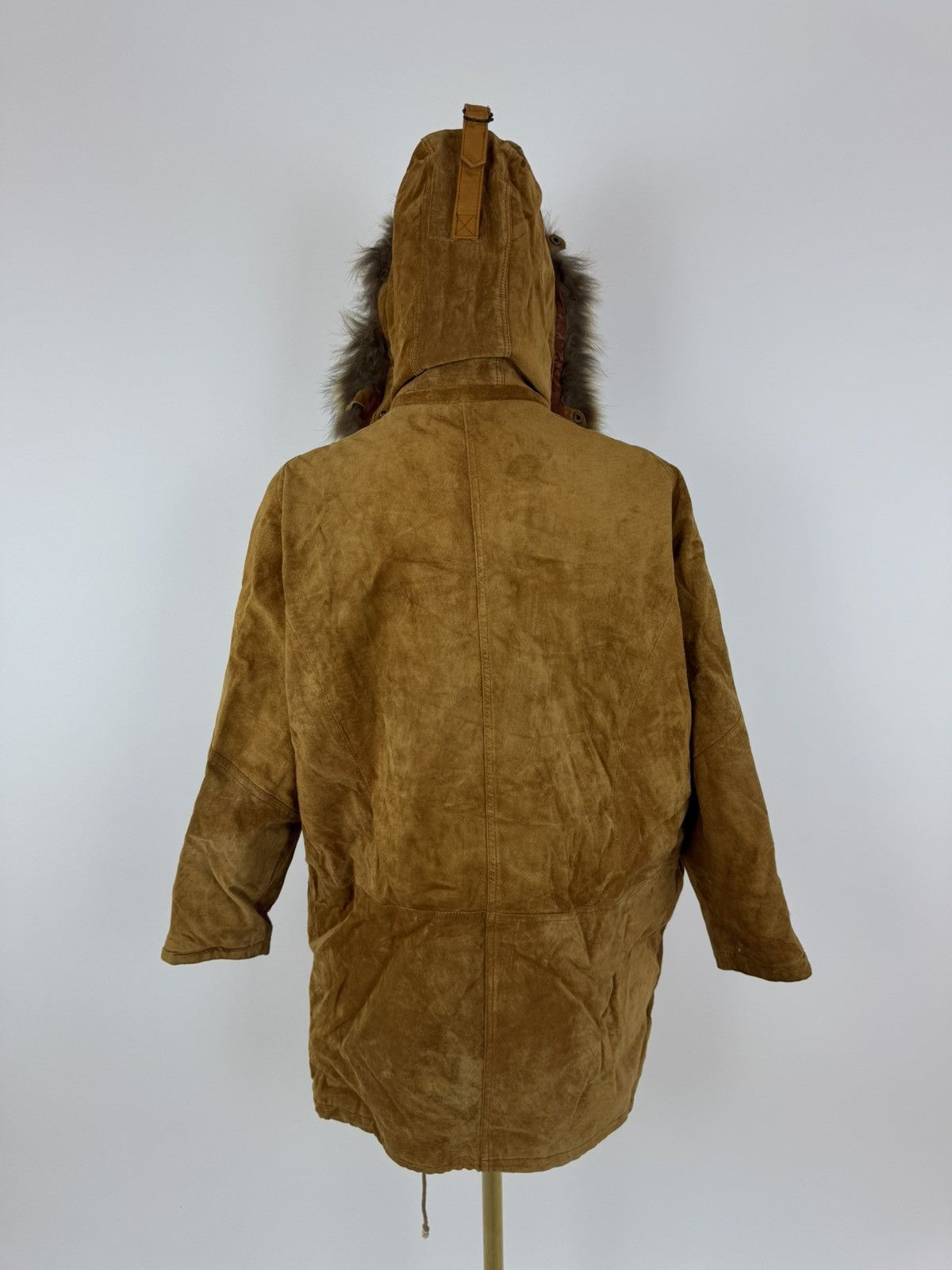JOFAMA Jofama Vintage Leather Parka Jacket Fur Trim Womens Size 40 Size M / US 6-8 / IT 42-44 - 6 Thumbnail