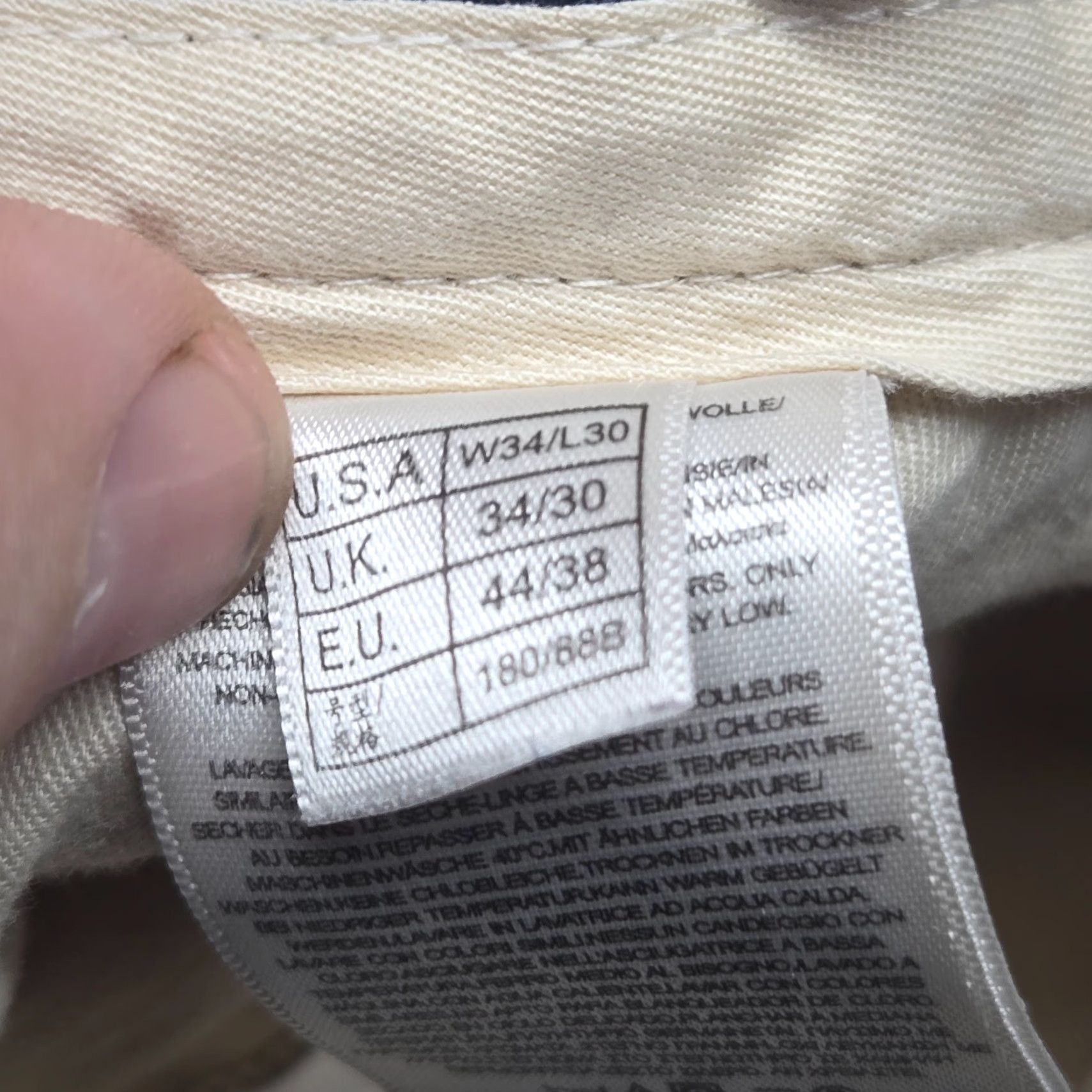Brooks Brothers Brooks Brothers Advantage Chino Hudson Men's Pants 34x30 Beige Flat Front Twill Size US 34 / EU 50 - 4 Thumbnail