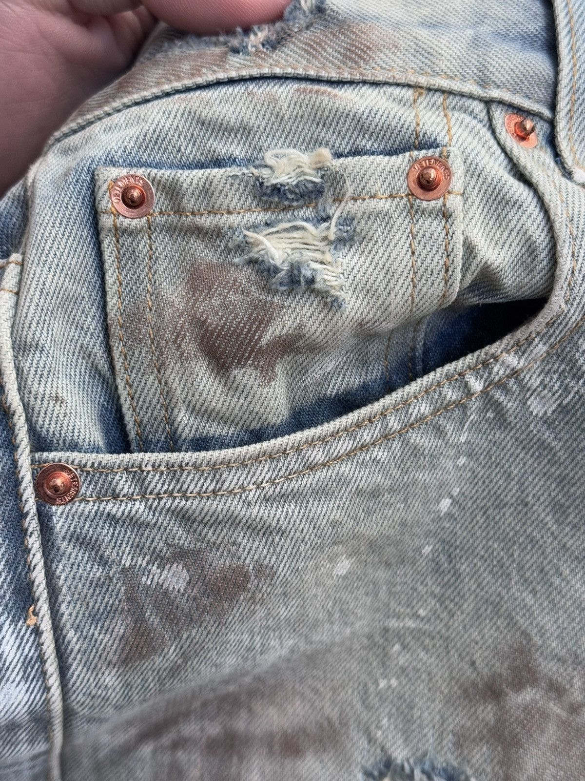 Vetements ***VERY RARE**** Trashed distressed VETEMENTS jeans Size US 30 / EU 46 - 7 Thumbnail