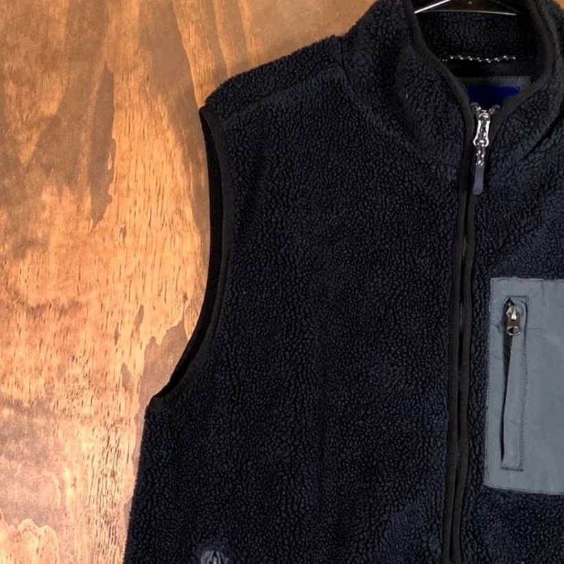 Aeropostale AeroPostale Mens Jacket Black Gray Fleece Outdoor Vest Zip Pockets XL Size US XL / EU 56 / 4 - 4 Thumbnail