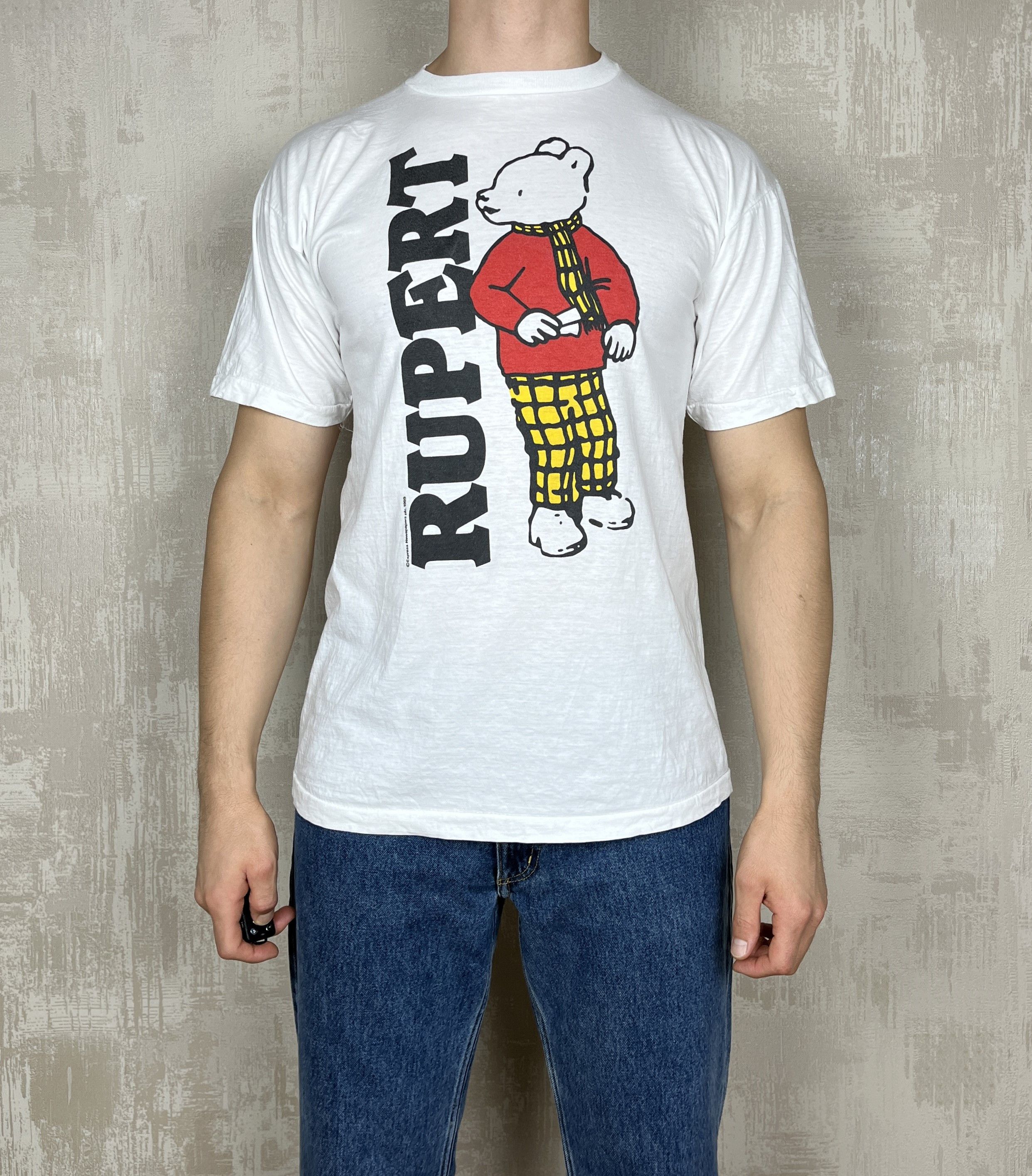 Cartoon Network Vintage Rupert 1989 TV series Graphic T-shirt Size US XL / EU 56 / 4 - 2 Thumbnail