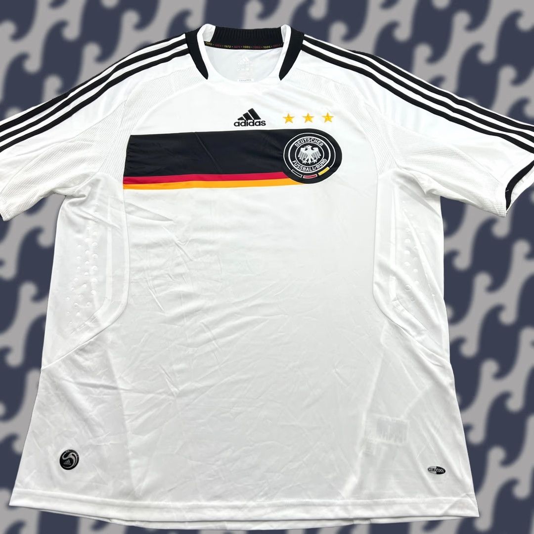 Adidas adidas Germany 2008 2009 Home Jersey Football Mens XL Adidas Shirt Adult White Shirt XL White Football Jerseys Mens Adidas Size US XL / EU 56 / 4 - 1 Thumbnail