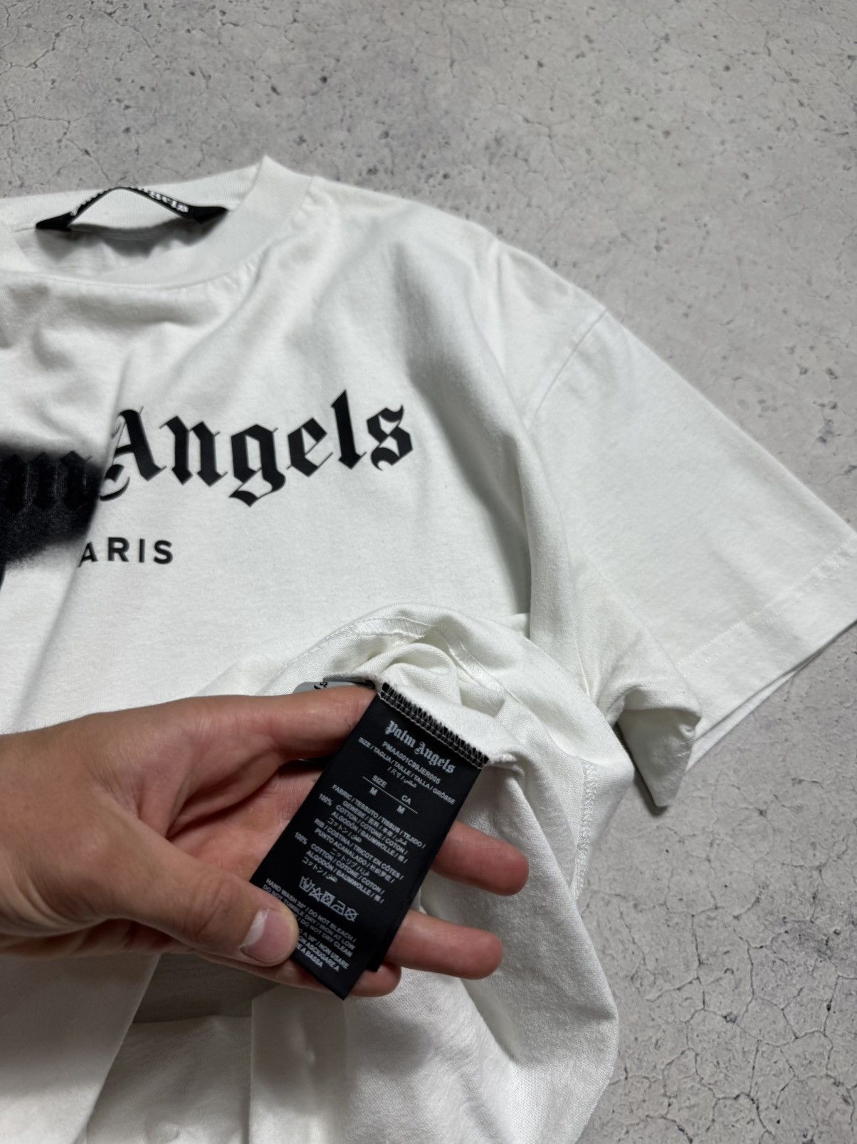 Palm Angels Palm Angels Luxury White Big Logo T-Shirt Size US M / EU 48-50 / 2 - 12 Thumbnail