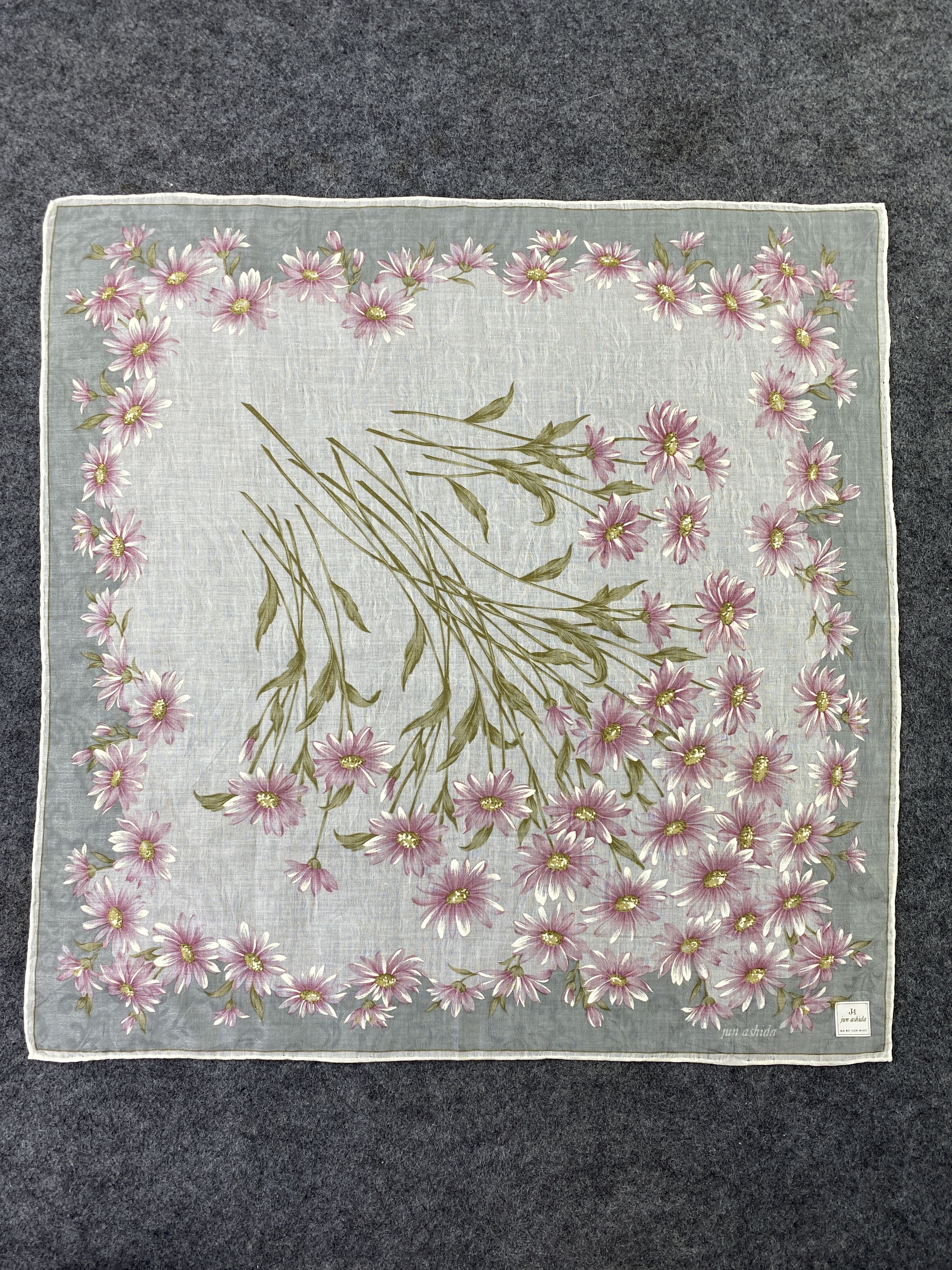 Japanese Brand × Vintage Jun Ashida Scarf / Handkerchief / Bandana / Headscarf-B198 Size ONE SIZE - 3 Thumbnail