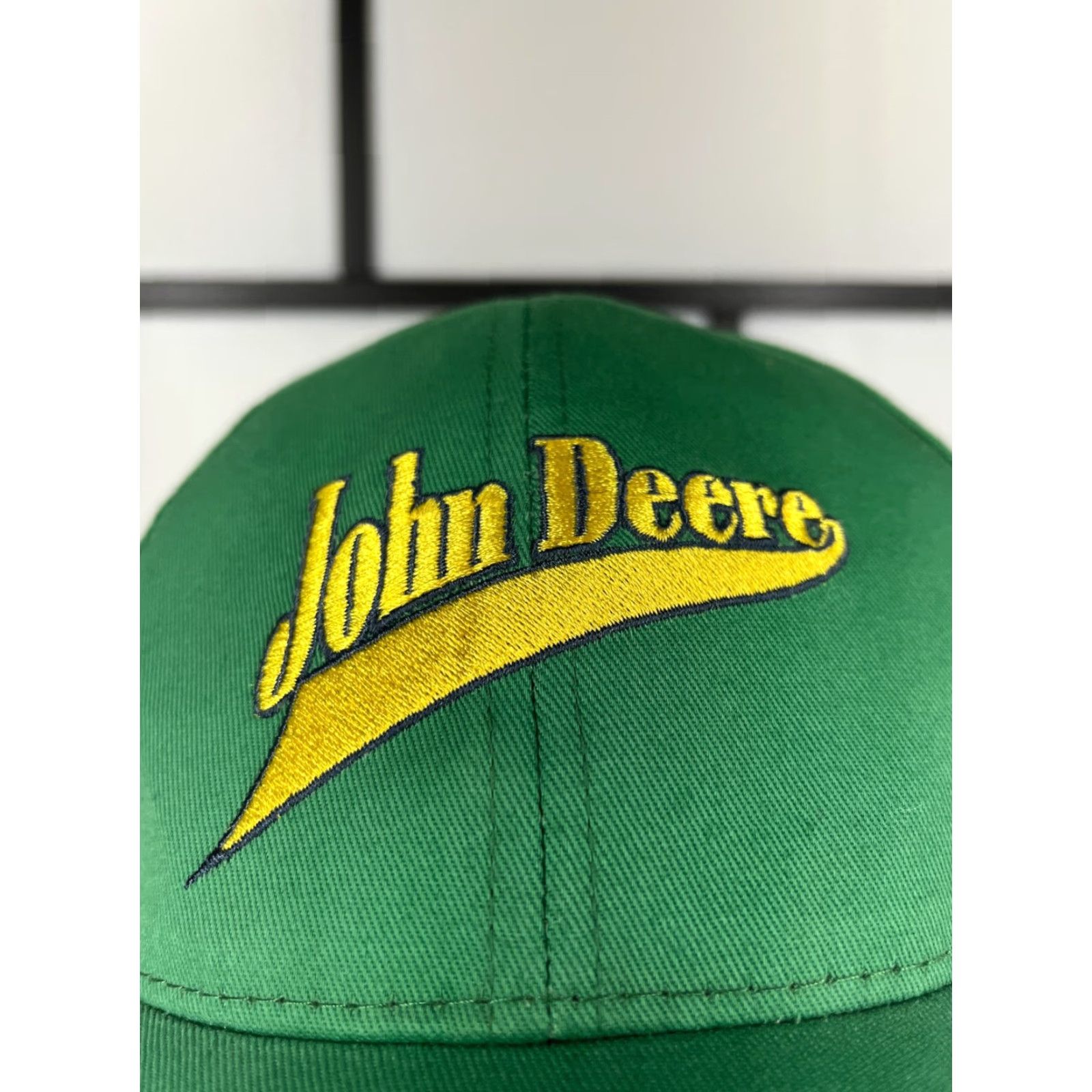 John Deere John Deere Hat Cap Strap Back Adult Green Yellow Tractors Equipment Farm F Size ONE SIZE - 2 Thumbnail