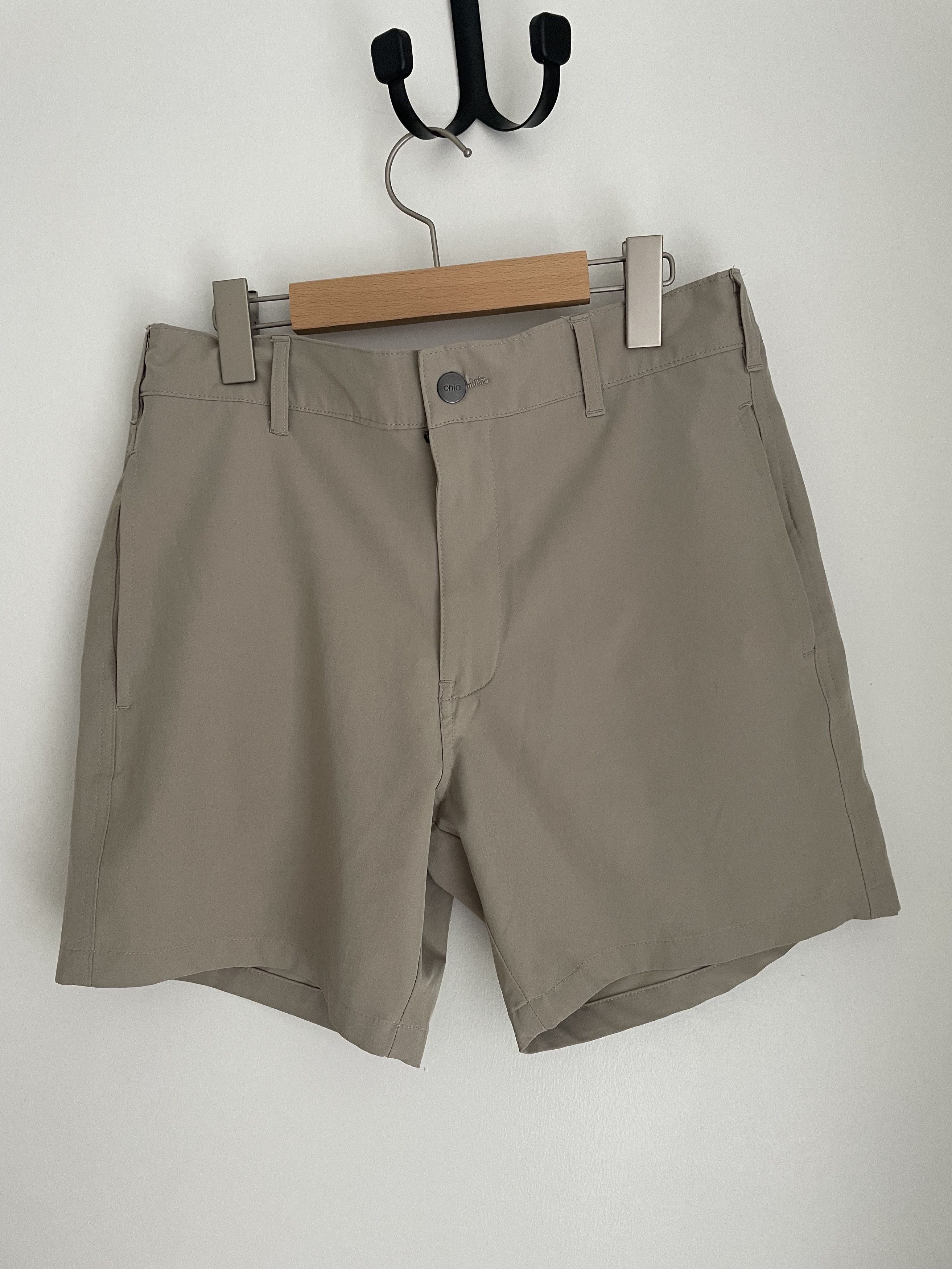 Onia Onia All Purpose Shorts Small Khaki Size US 30 / EU 46 - 4 Thumbnail
