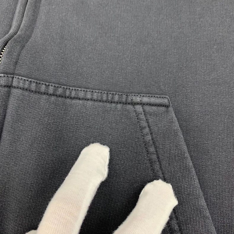 Balenciaga Balenciaga Black monogrammed cotton hooded zip-up long-sle Size US S / EU 44-46 / 1 - 9 Thumbnail