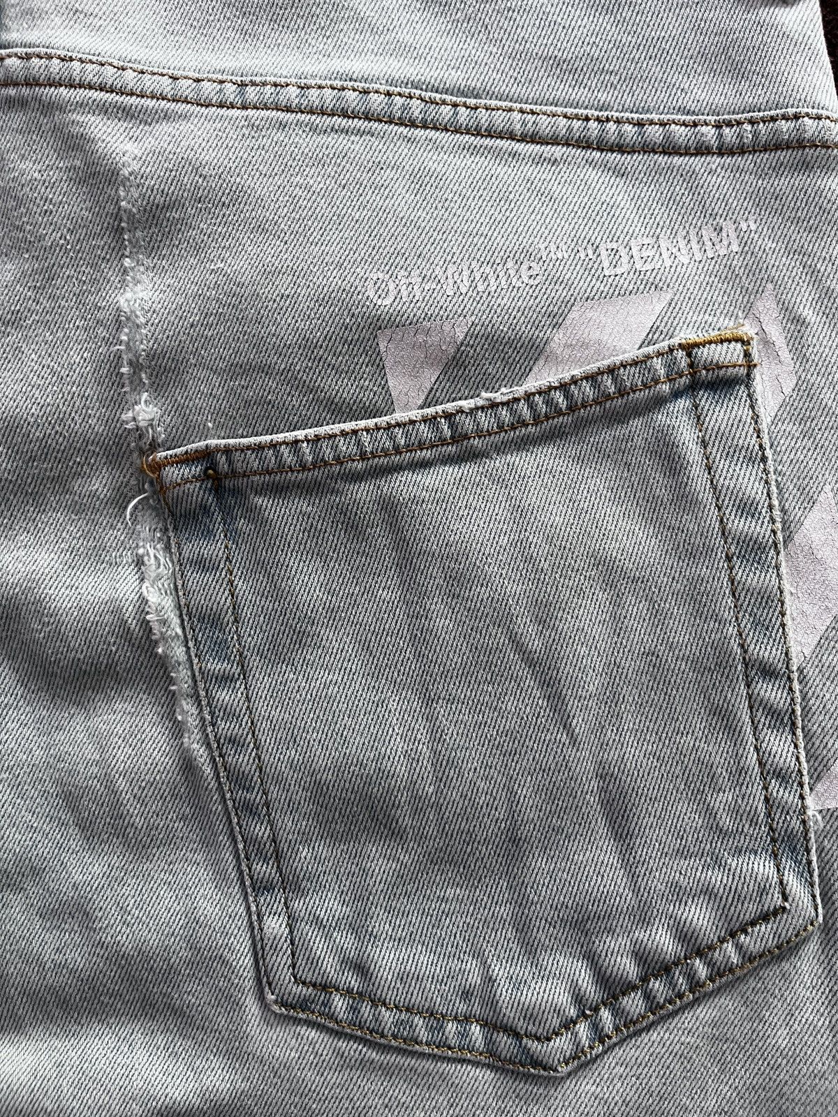 Off-White OFF WHITE VIRGIL ABLOH DISTRESSED DENIM Size US 31 - 10 Thumbnail