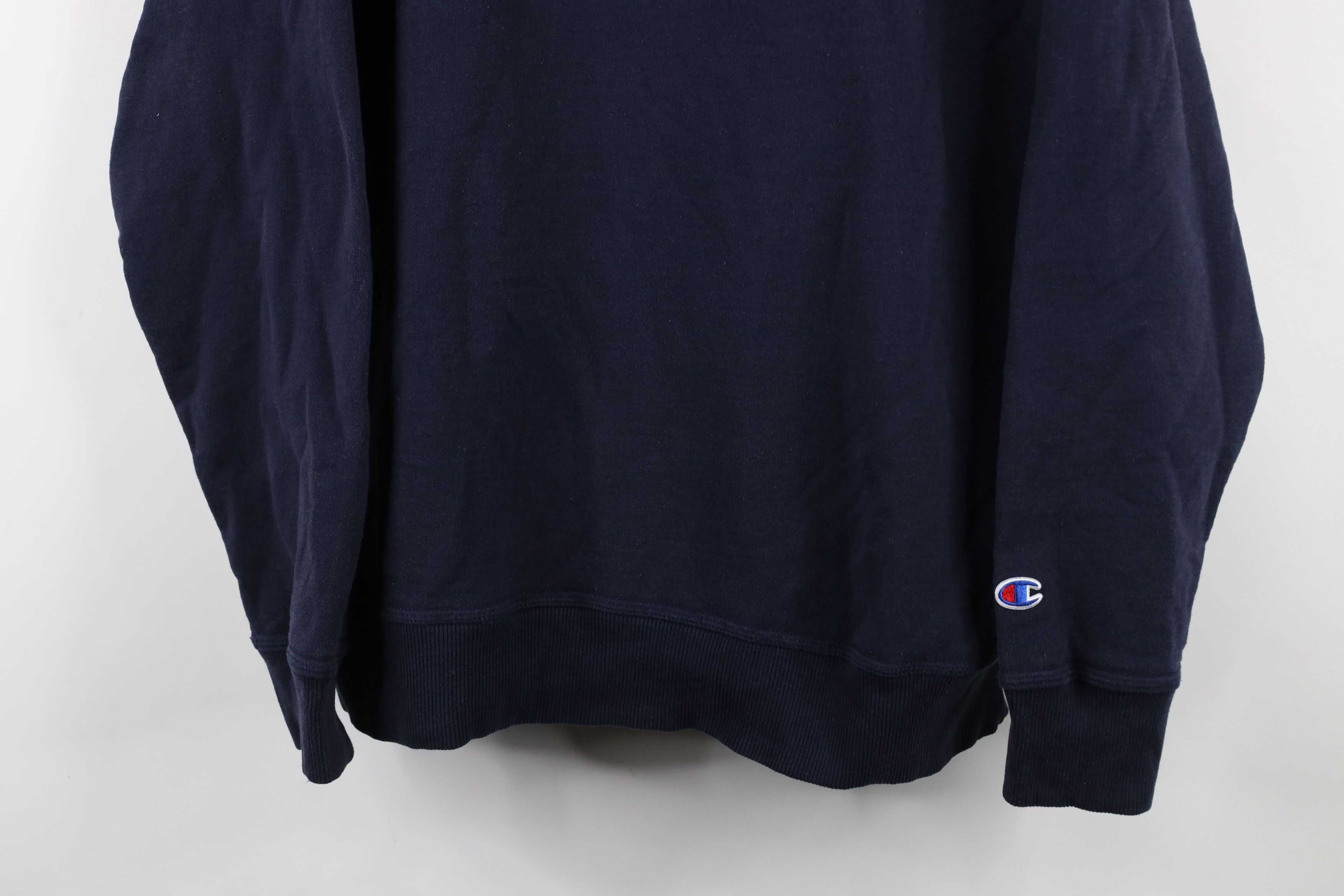 Champion × Vintage Vintage Champion Monochrome Classic Logo Sweatshirt Blue Size US XL / EU 56 / 4 - 3 Thumbnail