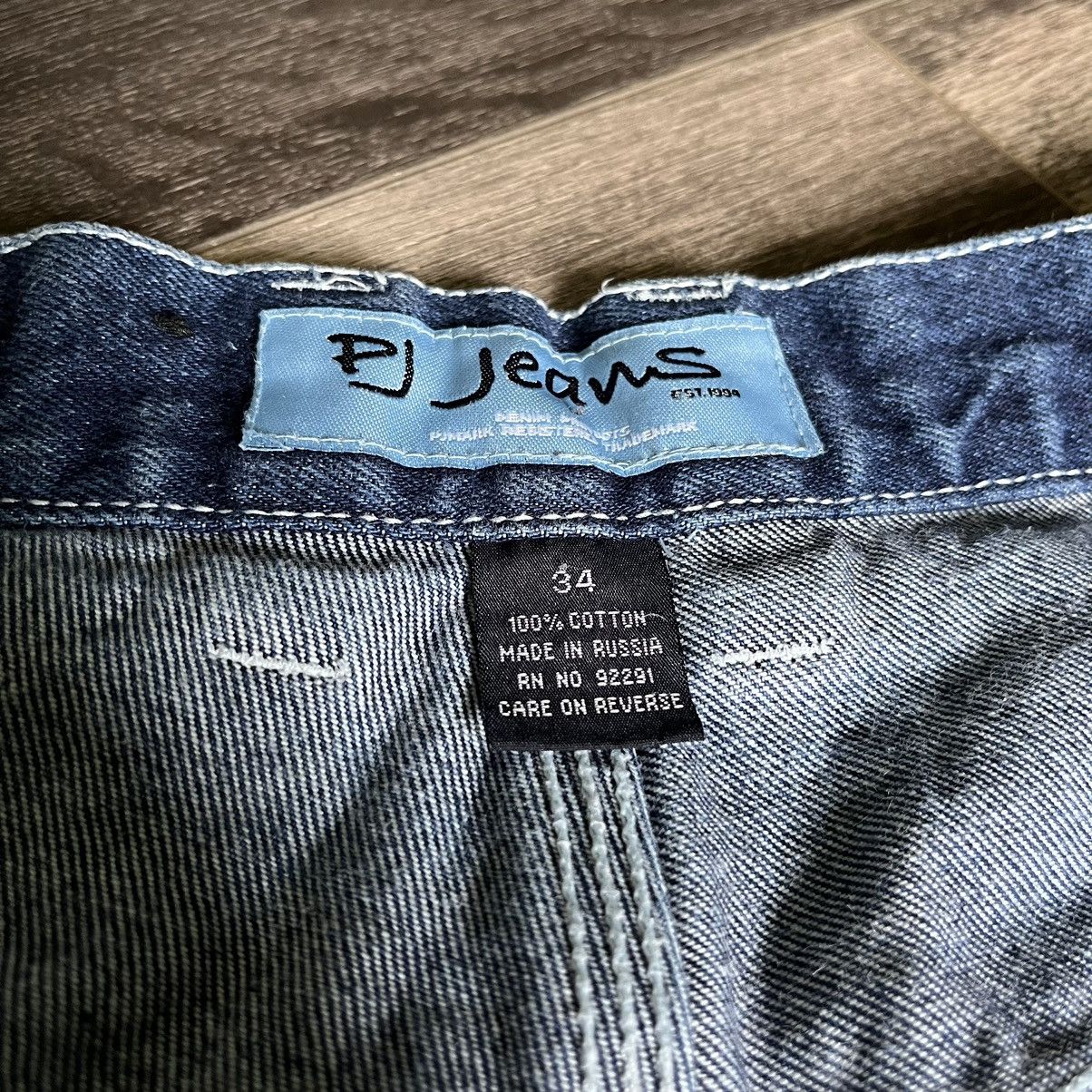 Vintage Vintage 1990s PJ Carpenter Baggy Straight Denim Jeans 34x34 Size US 34 / EU 50 - 9 Thumbnail