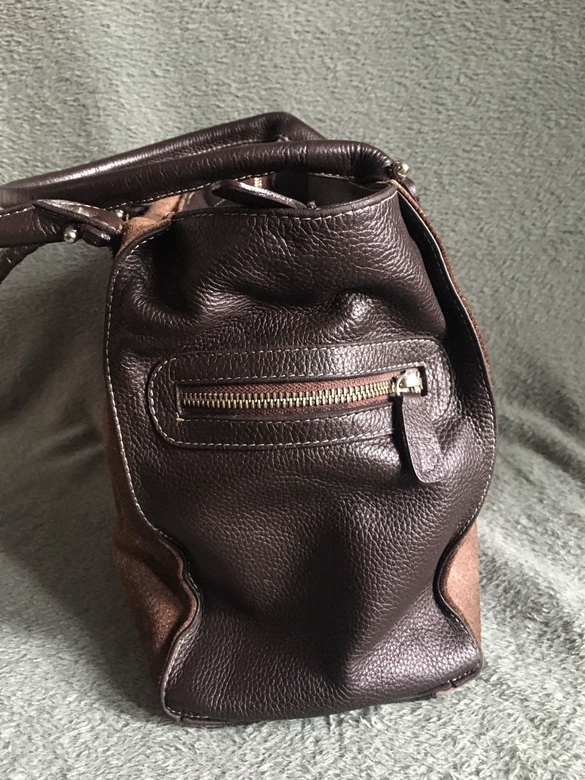 Tod's TOD’S Brown Suede Leather Handbag ShoulderTote Bag Size ONE SIZE - 5 Thumbnail