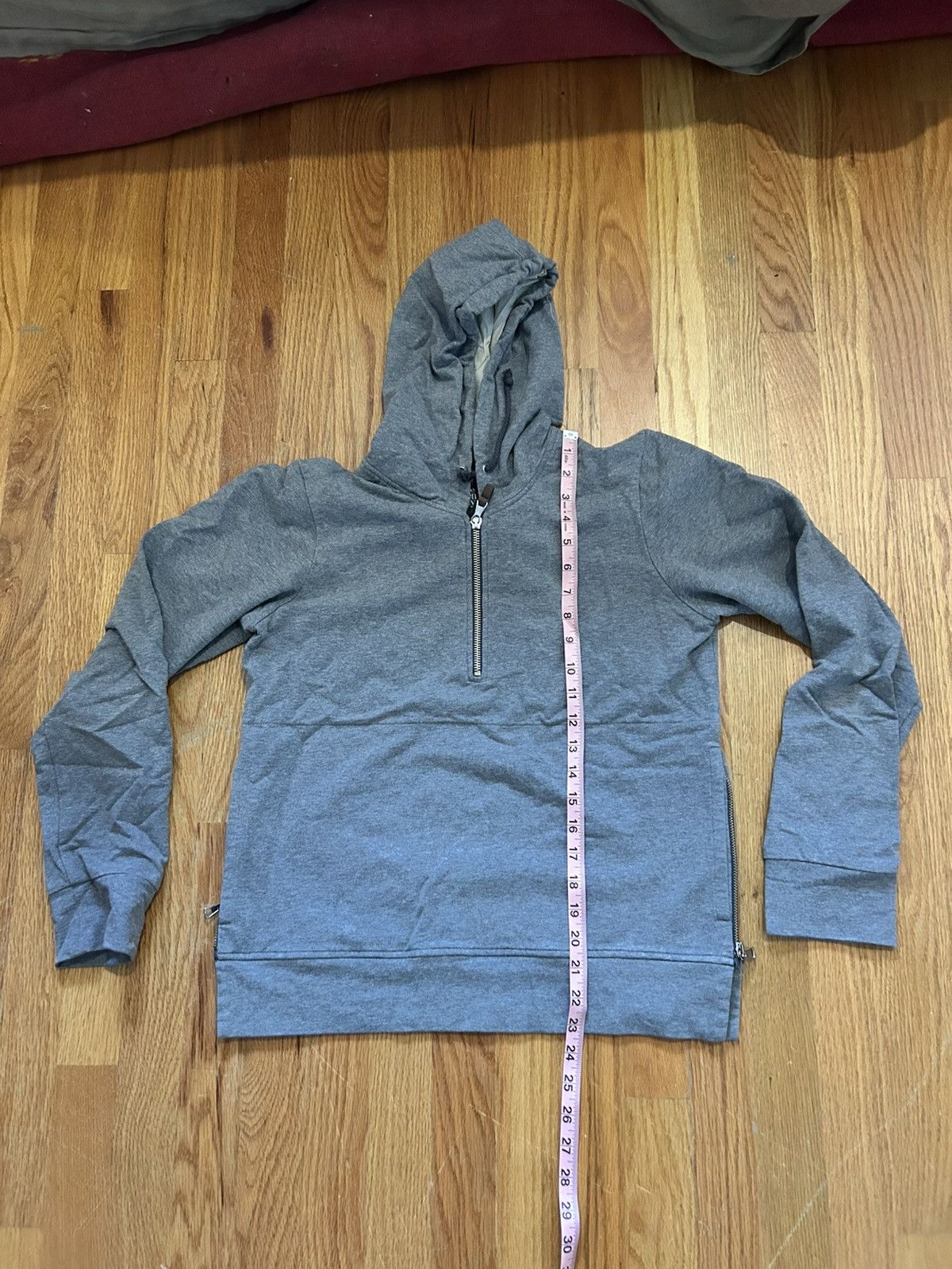 Eleventy Eleventy Gray Quarter Zip Sweatshirt With Side Zips Size US S / EU 44-46 / 1 - 5 Thumbnail