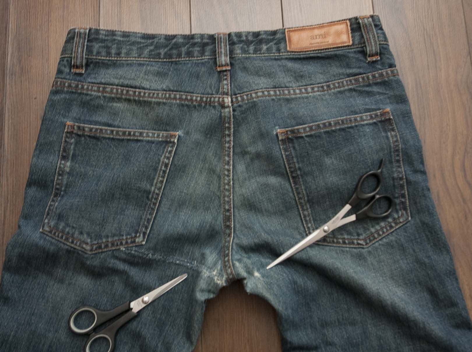 AMI Alexandre Mattiussi AMI Jeans Distressed Size 30x29.5 Blue Size US 30 / EU 46 - 4 Thumbnail