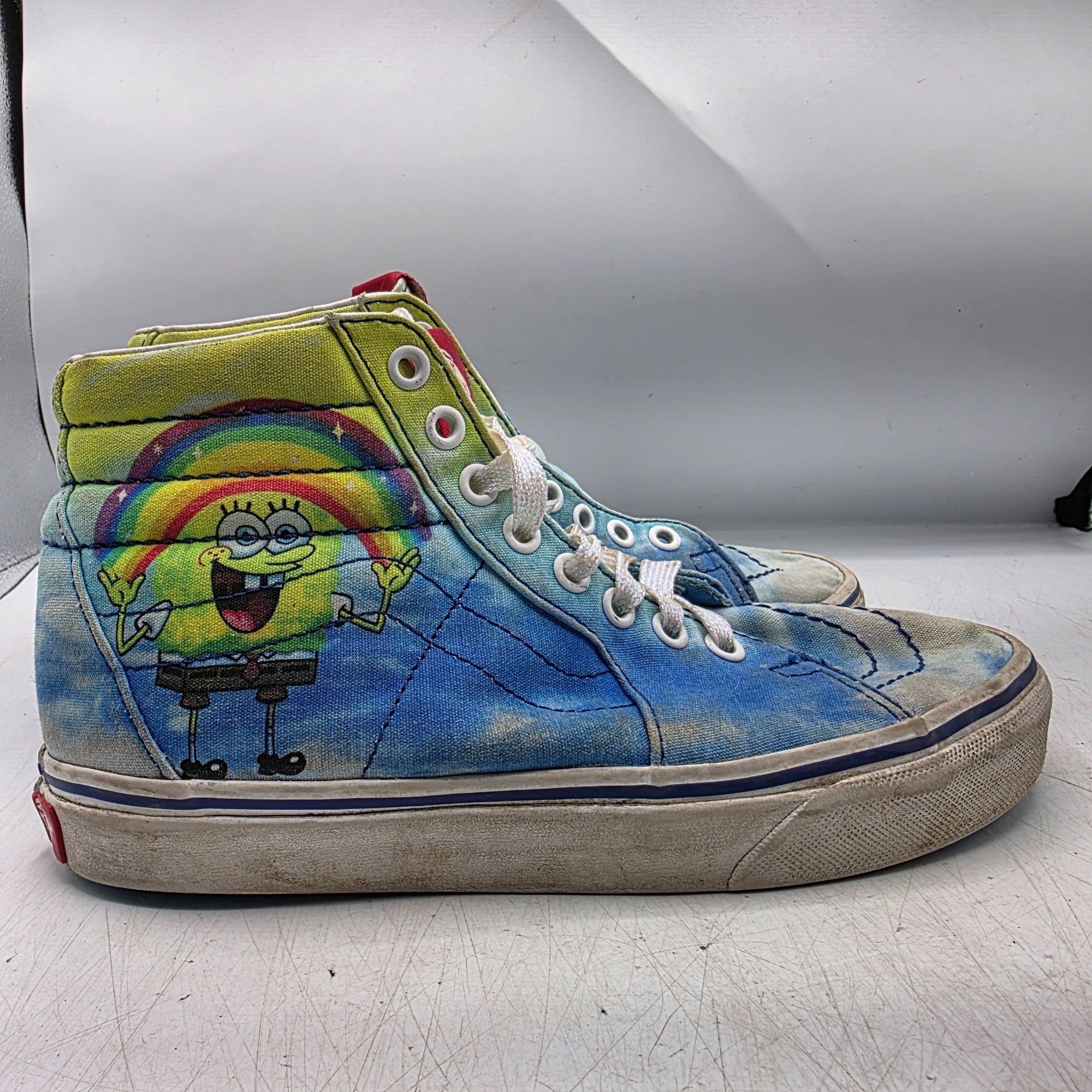 Vans Vans Sk8-Hi x Spongebob Squarepants Womens Size 6.5 Blue Sne Size US 6.5 / IT 36.5 - 12 Thumbnail