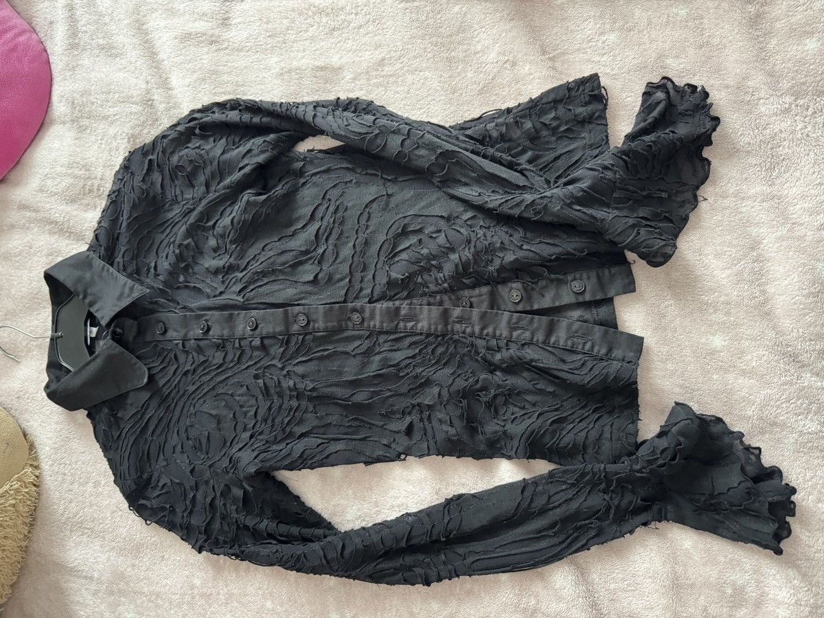 ANNE FONTAINE × Designer Anne Fontaine Paris Buttons Up Shirt vintage mesh Size XS / US 0-2 / IT 36-38 - 3 Thumbnail