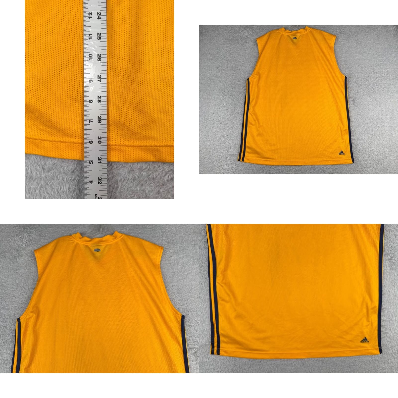 Adidas VINTAGE Adidas Soccer Jersey Adult XL Yellow Logo Tank Jersey Men Soccer Training Size US XL / EU 56 / 4 - 9 Thumbnail