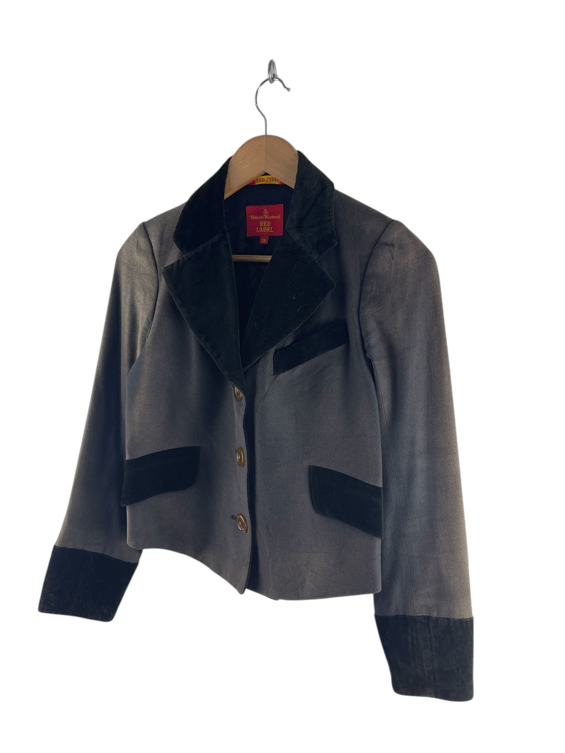 Vivienne Westwood Vivienne Westwood Red Label Cropped Velvet Trim Tailored Size US XS / EU 42 / 0 - 6 Thumbnail