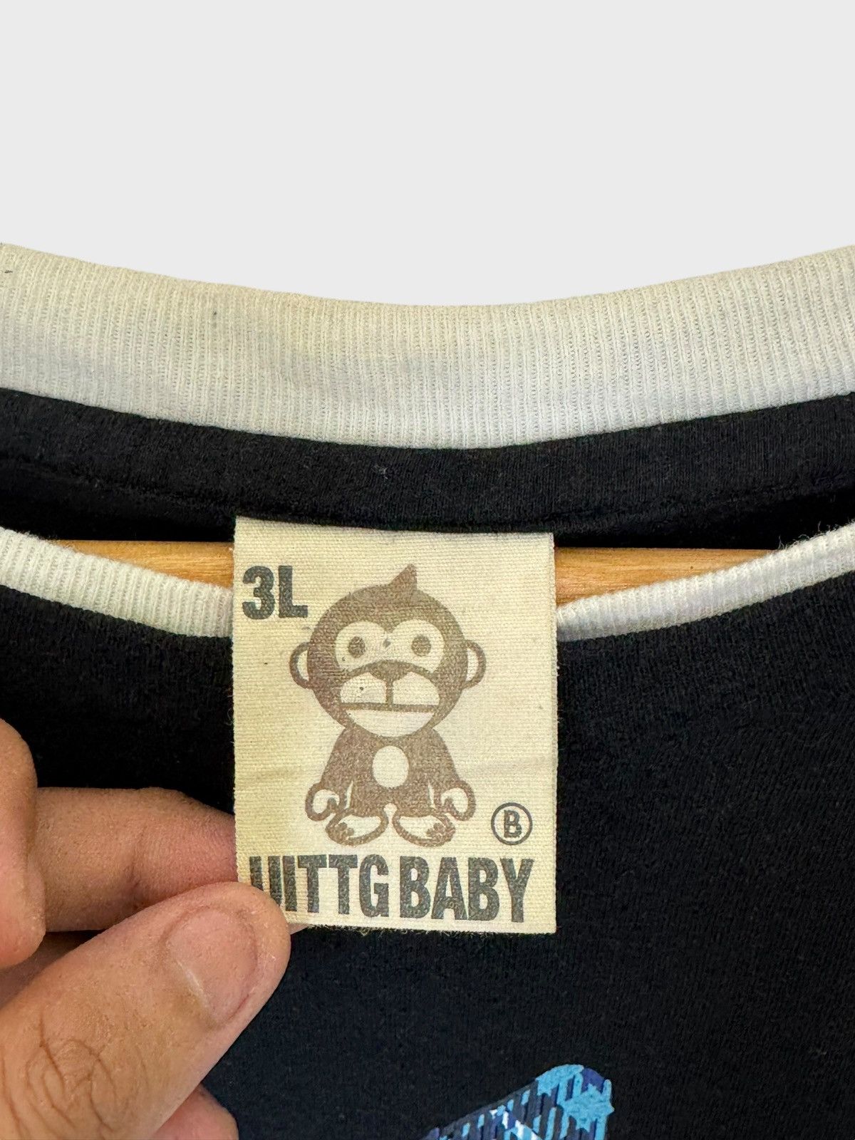 Japanese Brand Uittg Baby Double Check Hyper Primates Longsleeve Size US XL / EU 56 / 4 - 7 Thumbnail