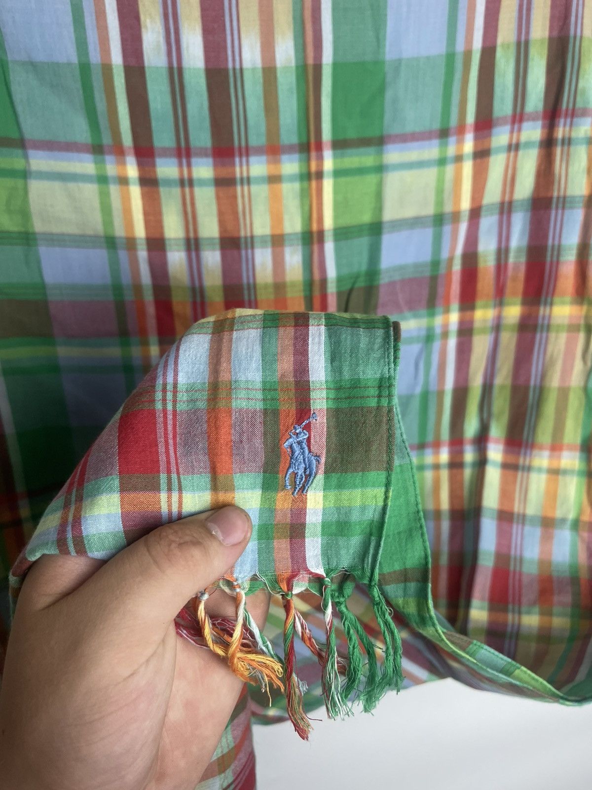 Polo Ralph Lauren × Vintage Polo Ralph Lauren vintage scarf 90s Size ONE SIZE - 4 Thumbnail