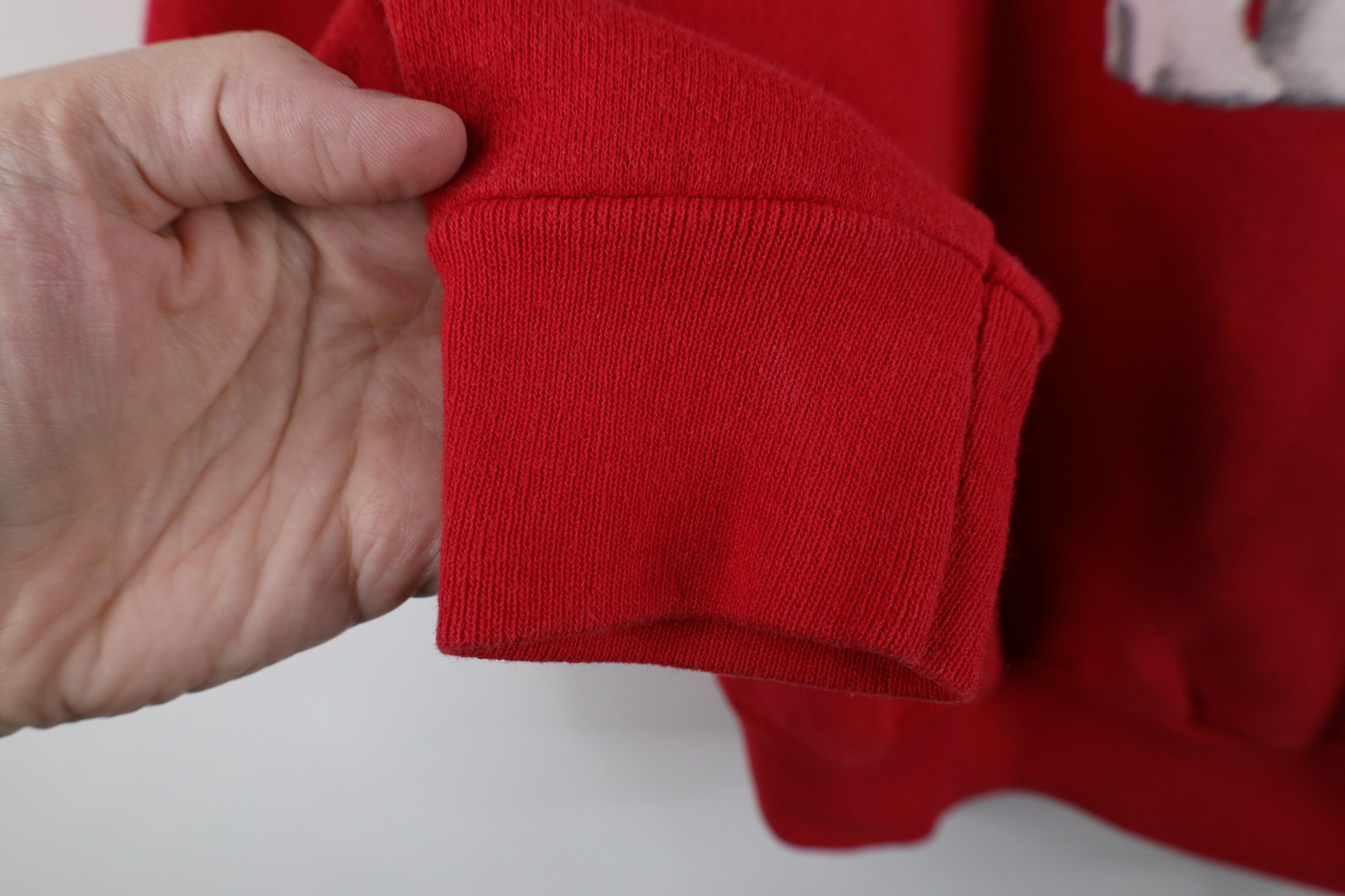 Orvis × Vintage Vintage 90s Orvis Christmas Polar Bear Sweatshirt Red USA Size M / US 6-8 / IT 42-44 - 5 Thumbnail