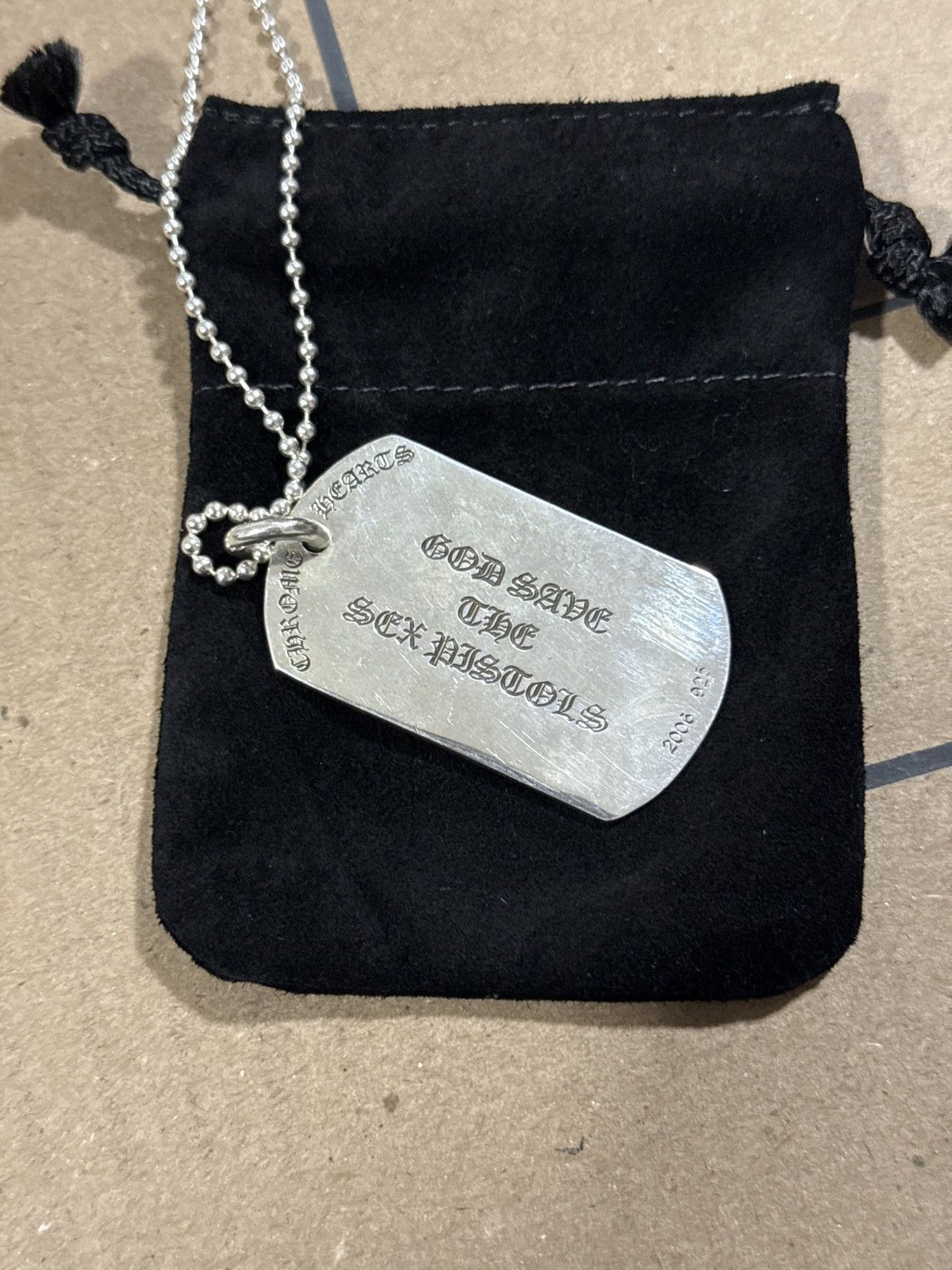 Chrome Hearts Chrome hearts god save the sex pistols dog tag with ball cha Size ONE SIZE - 1 Thumbnail