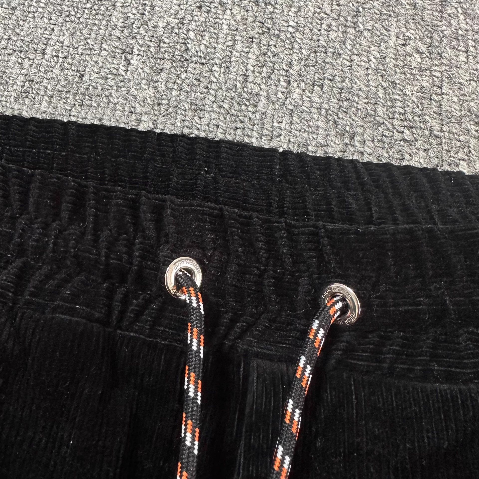 Dior Dior Black Corduroy Side Zip Drawstring Sweatpants 48 Size US 32 / EU 48 - 3 Thumbnail