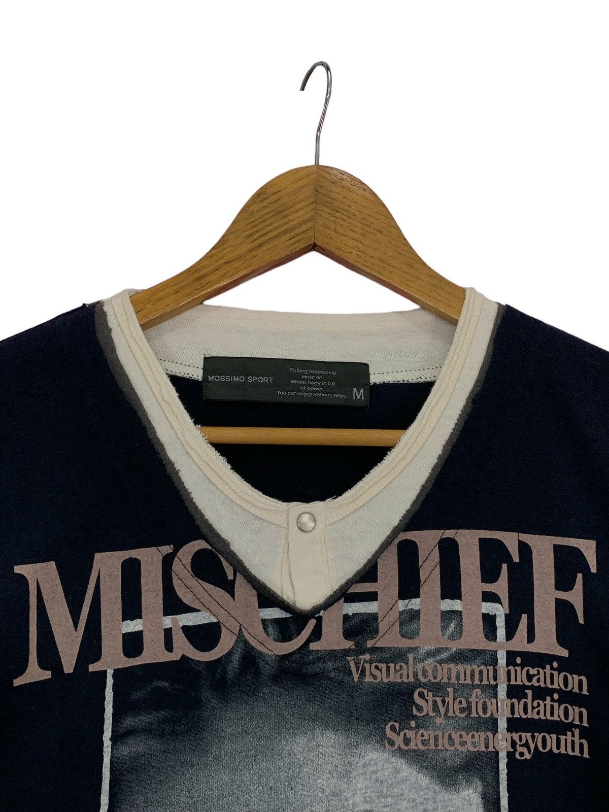 Beauty Beast Mossimo Mischief Girl Photo Poems Model Double Layer Tee Size US M / EU 48-50 / 2 - 8 Thumbnail
