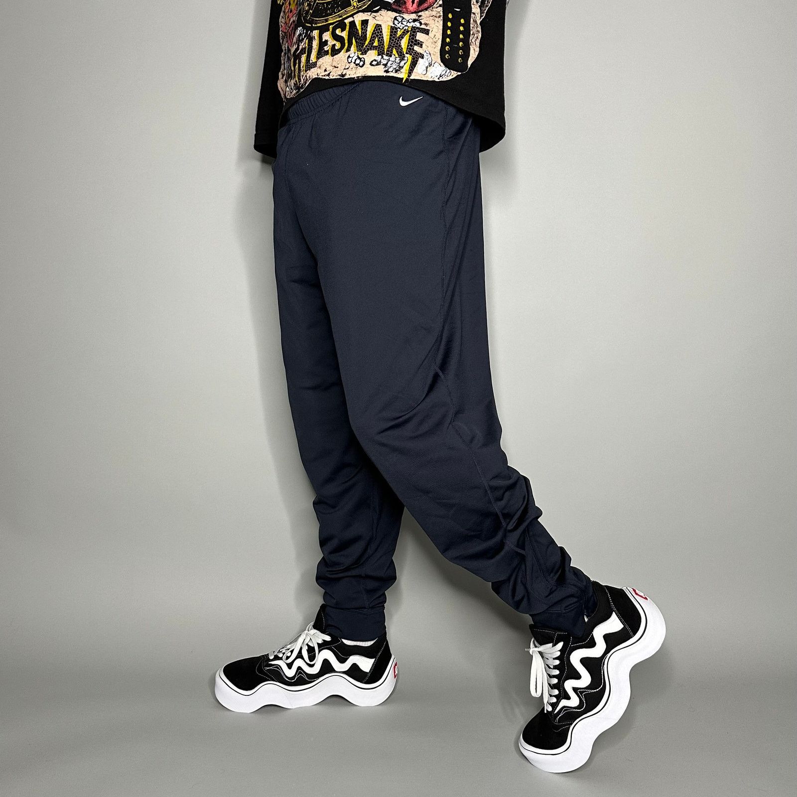 Nike Nike ACG Vintage Vintage Nike Joggers Navy Blue Polyester Sweatpants 90s Grailed