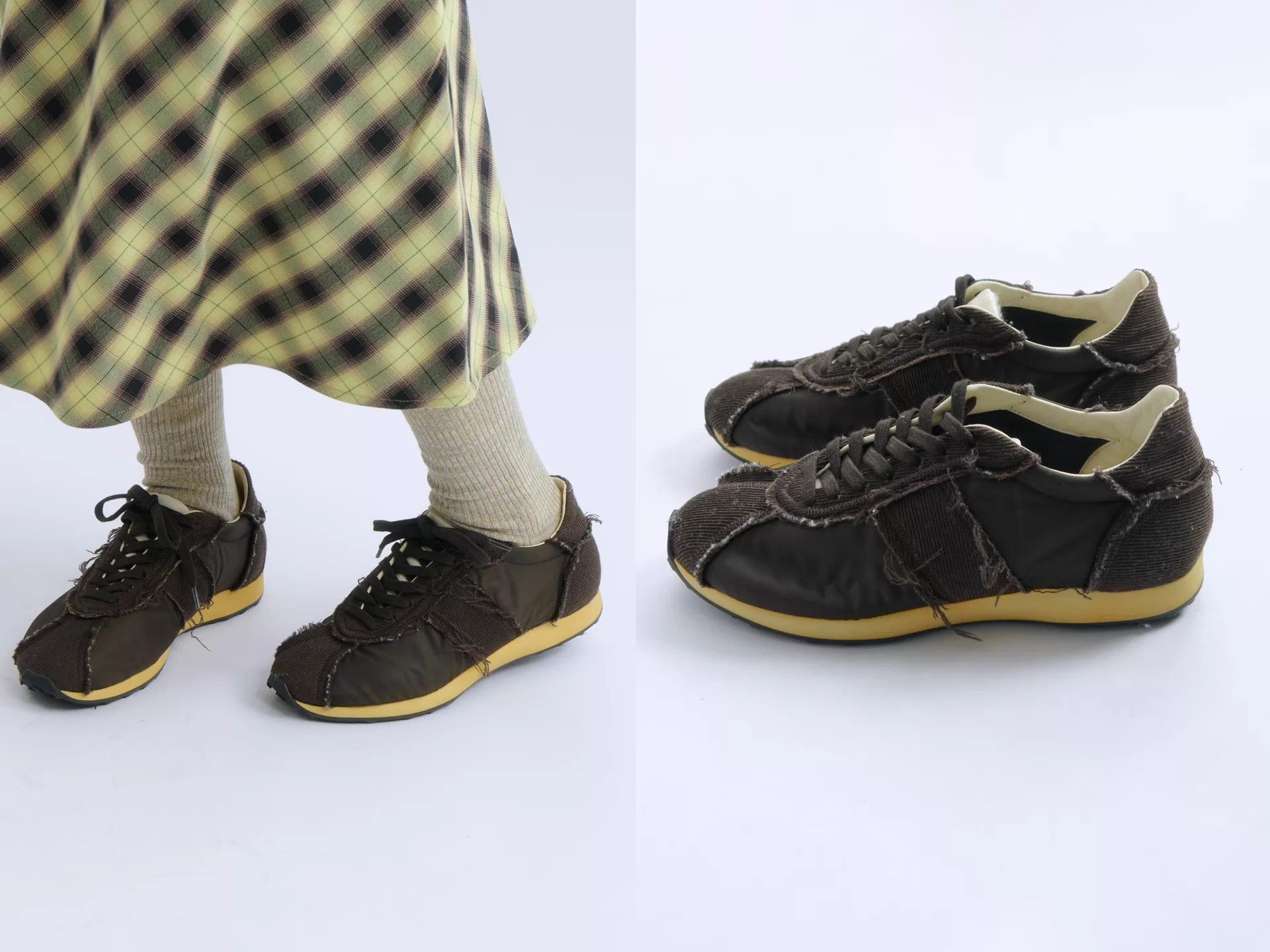 The Row THE ROW 25SS Wool-Silk Distressed Decon Trainer 37 Size US 6.5 / IT 36.5 - 3 Thumbnail