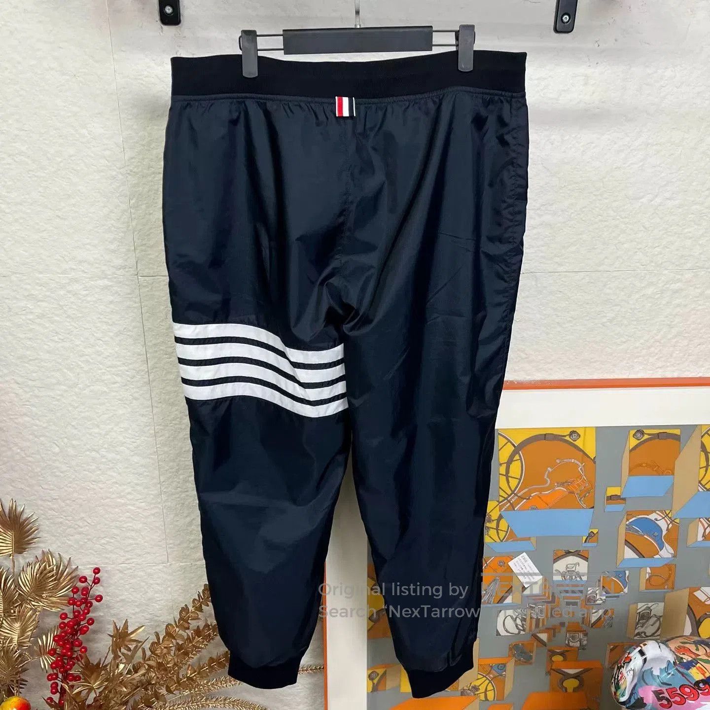 Thom Browne Thom Browne Black Nylon Long Pants. Size US 30 / EU 46 - 2 Thumbnail